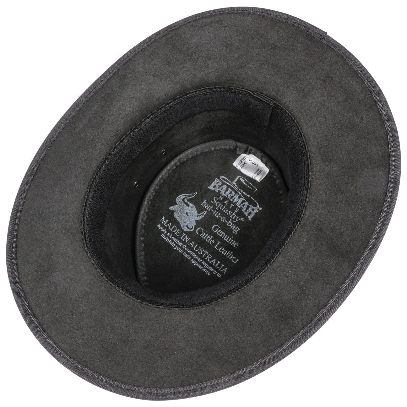 BARMAH Squashy Bronco Leather Hat for Men & Women – Western Style Cowboy Hat for Outdoor Rodeo, Horseback Riding & Country Fashion