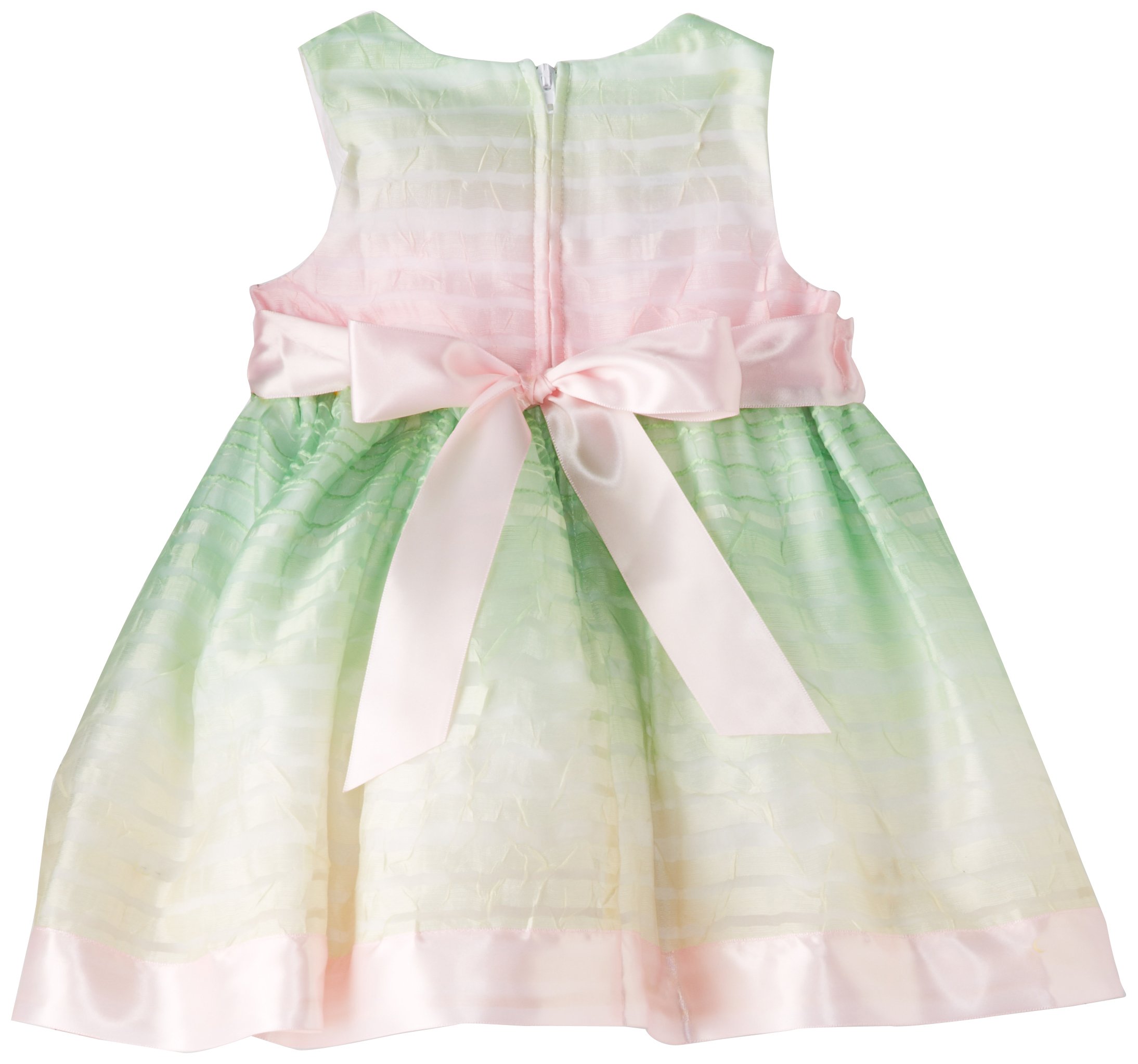 Bonnie Baby Girls' Ombre Stripe Dress - Cute & Comfortable Toddler Outfit for Birthday Party, Photo Shoot & Special Occasions