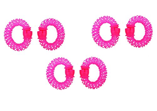 6-Piece Magic Beauty Spiral Curly Hair Rollers Set (10605) - Donut Ringlets Hair Styling Tools for Voluminous Curls - Perfect for Home, Salon & Party Hairstyles
