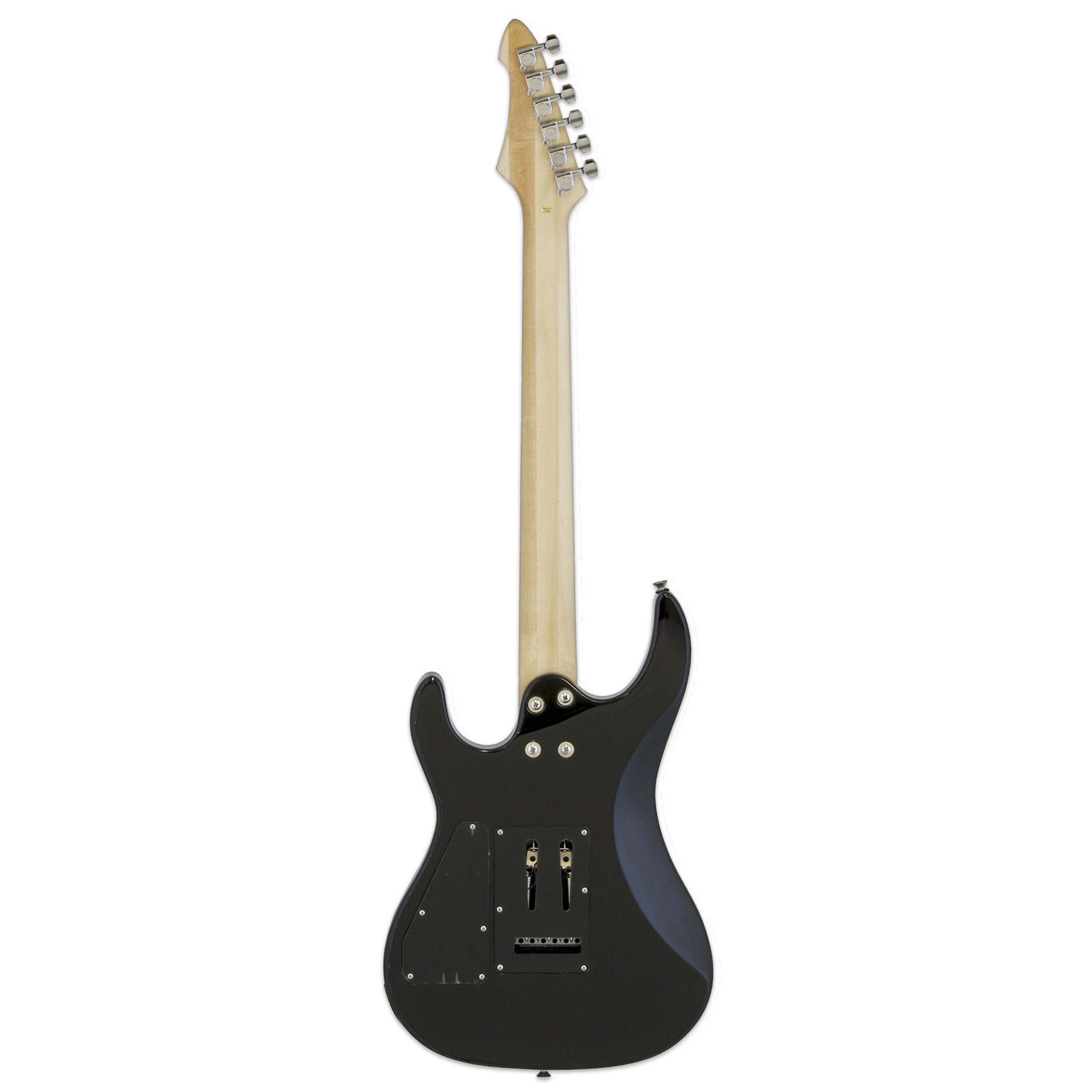 Aria Pro II Electric Guitar - Metallic Black Finish | Professional Quality for Rock, Blues & Stage Performances