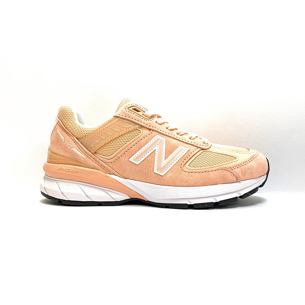 New Balance W990PK5 Women's Running Shoes - Pink & White - Made in USA - Perfect for Jogging, Gym Workouts & Casual Wear