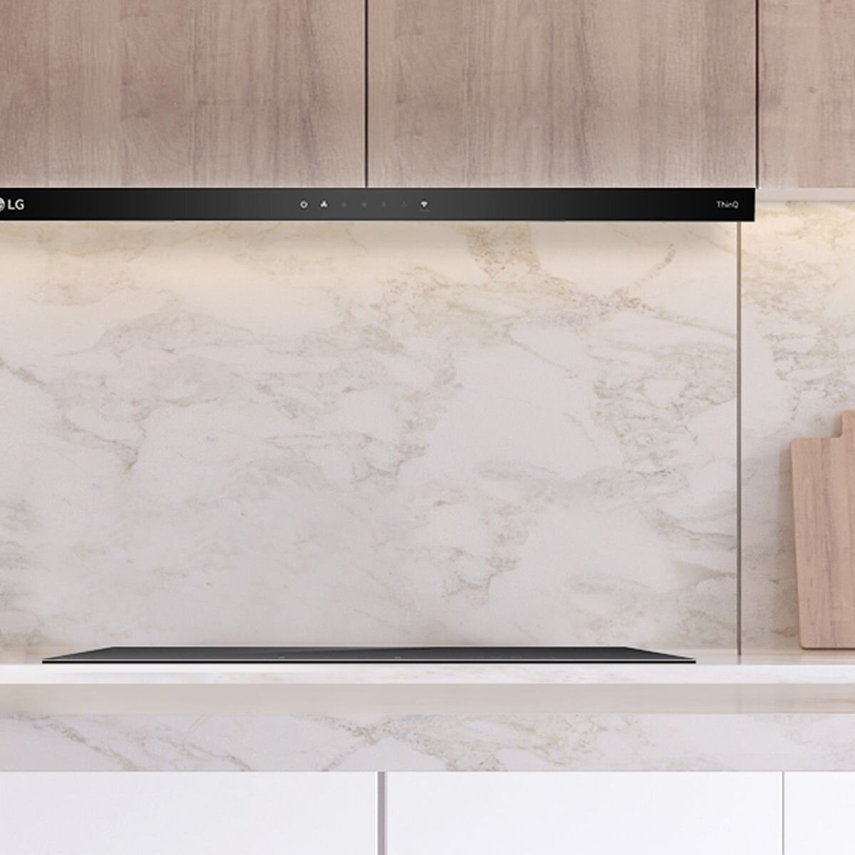 LG BWH907T3S 90cm Series 7 Stainless Steel Canopy Range Hood - Powerful Kitchen Ventilation for Smoke & Odor Removal - Perfect for Modern Home Cooking
