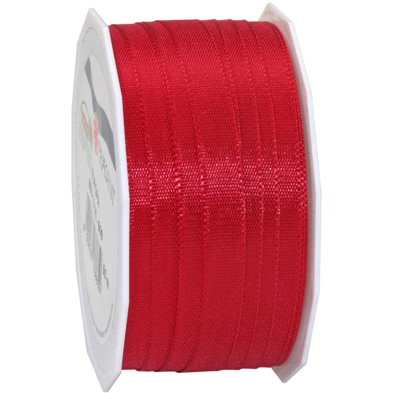 Morex Ribbon Europa Taffeta Ribbon - 3/8 Inch x 55 Yards Spool - Vibrant Red Ribbon for Gift Wrapping, DIY Crafts, Hair Bows, and Party Decorations