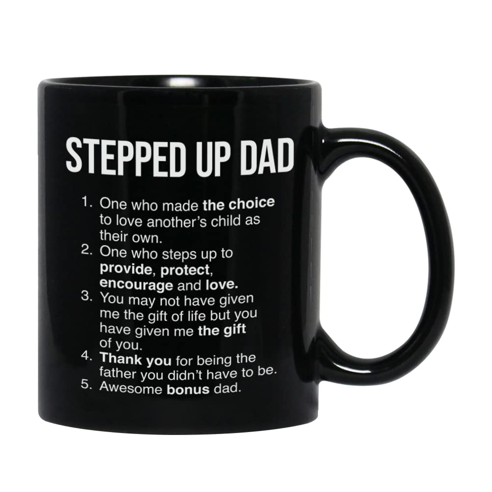 Funny 11 oz Daddy Coffee Mug - Perfect Gift for Dad, Stepfather & Foster Dads - Black Ceramic Cup - Ideal for Father's Day, Birthday & Office Use