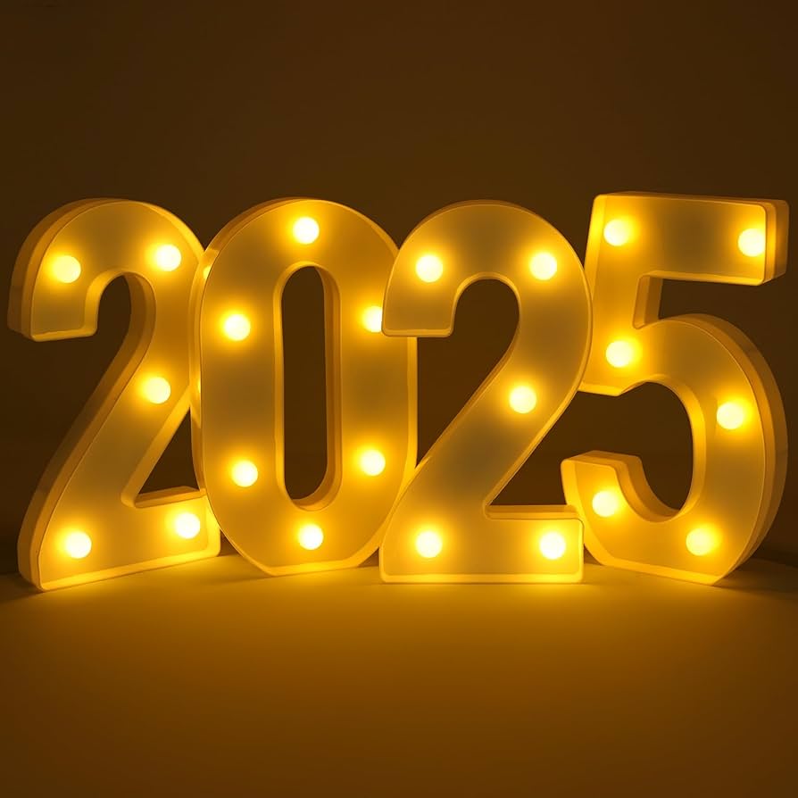 2025 Marquee Numbers - Premium LED Light Up Display for Events, Parties & Weddings | Waterproof & Reusable for Indoor & Outdoor Celebrations