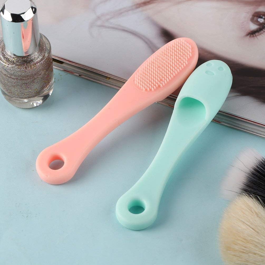 2-Pack Silicone Face Scrubber & Blackhead Remover Brush | Gentle Exfoliating Facial Cleanser for Pore Cleansing, Skin Massage & Deep Cleaning | Perfect for Daily Skincare Routine & Travel Essentials