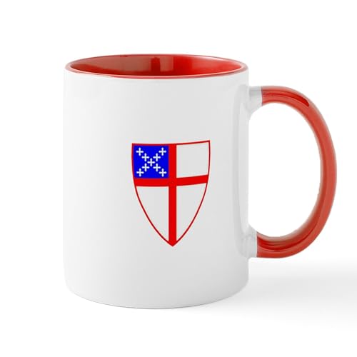 White/Red Inside - Episcopal Shield Mug