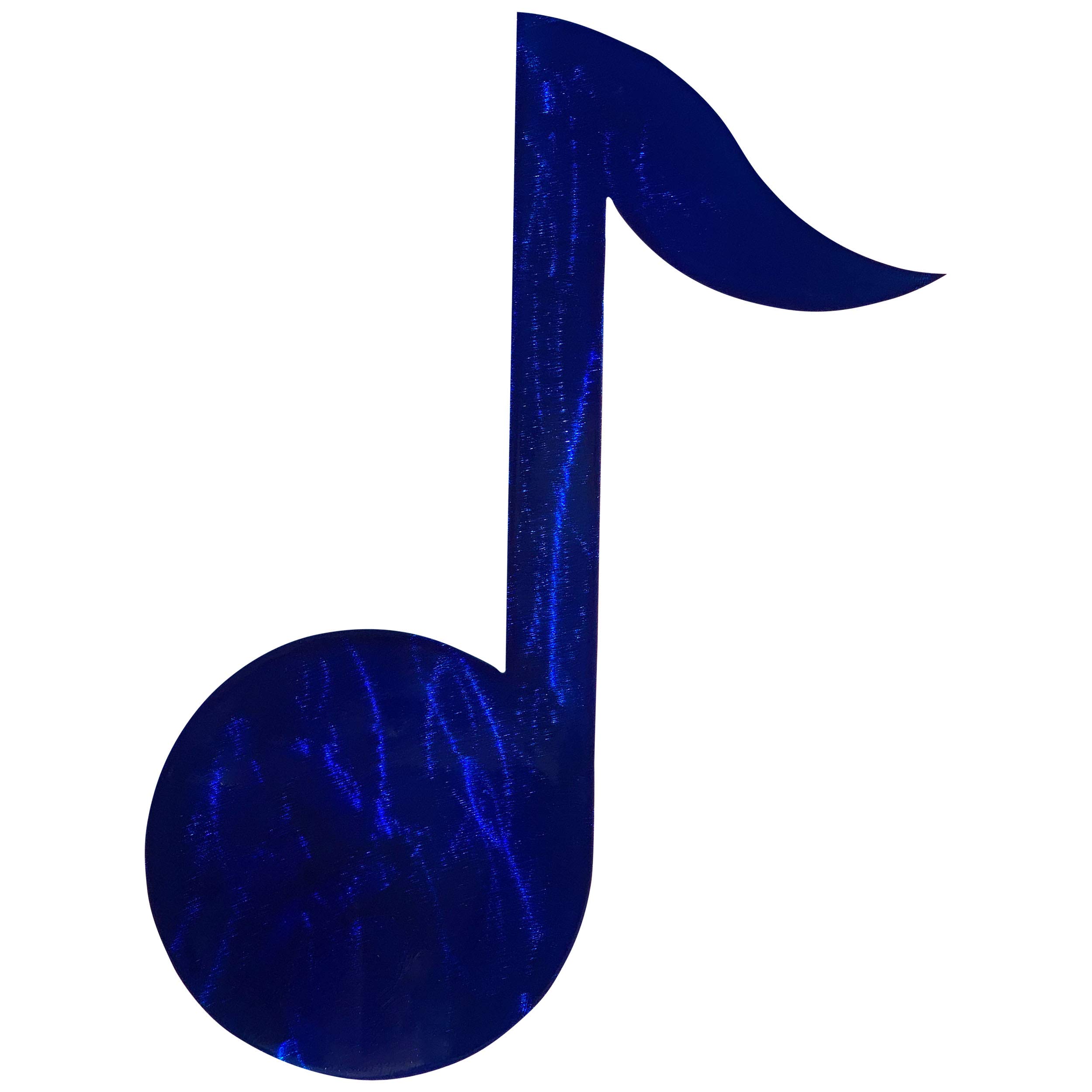 Eighth Note Metal Wall Decor - Candy Blue Musical Symbol Art for Home, Bedroom, or Studio Decoration | Perfect for Music Lovers & Gift Giving