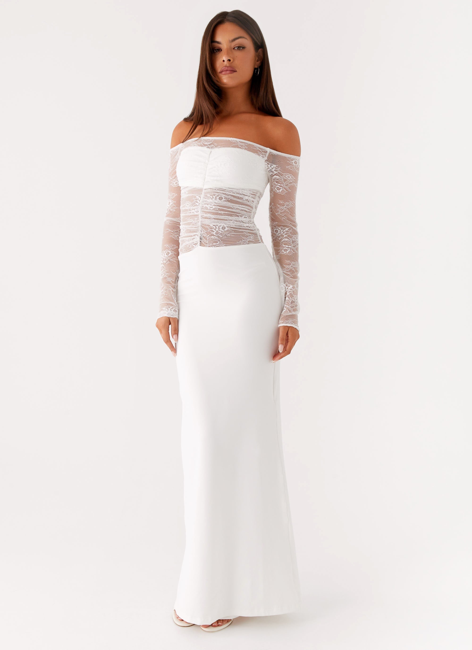 Elegant Avi Maxi Dress in White - Perfect for Summer Beach Vacations, Weddings & Casual Outings