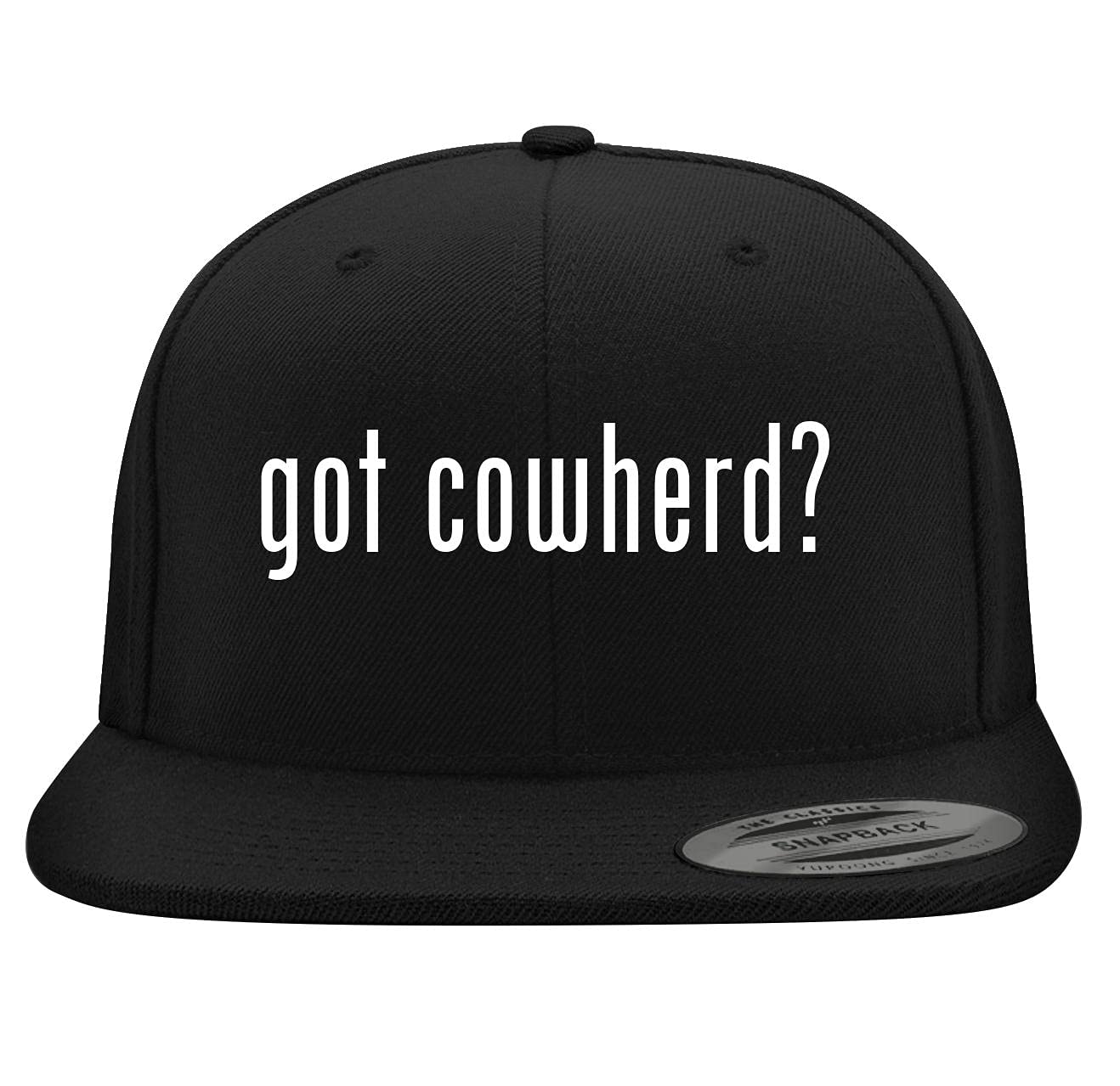 Yupoong 6089 Structured Flat Bill Snapback Hat - Embroidered Trendy Baseball Cap for Men & Women | Cowherd Design | Perfect for Outdoor Sports, Streetwear Fashion & Casual Wear