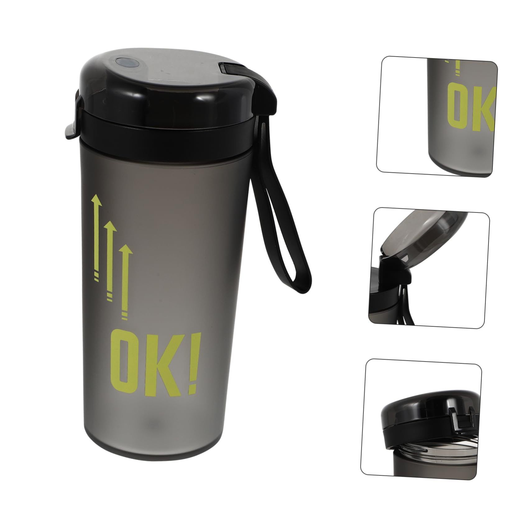 Kisangel 3-Piece Frosted Protein Shaker Bottle Set - BPA-Free Sports Water Bottle with Leak-Proof Lid for Gym, Workout & Post-Training Protein Drinks | Ideal for Fitness Enthusiasts & Athletes