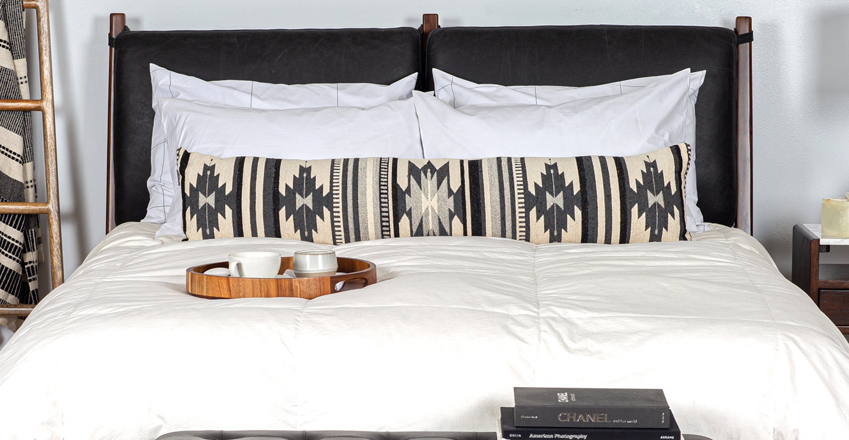 Truro Bed Headboard Cushion Set - Soft Upholstered Backrest Pillows for Bedroom, Queen/King Size - Perfect for Reading, Relaxing & Enhancing Bedroom Decor
