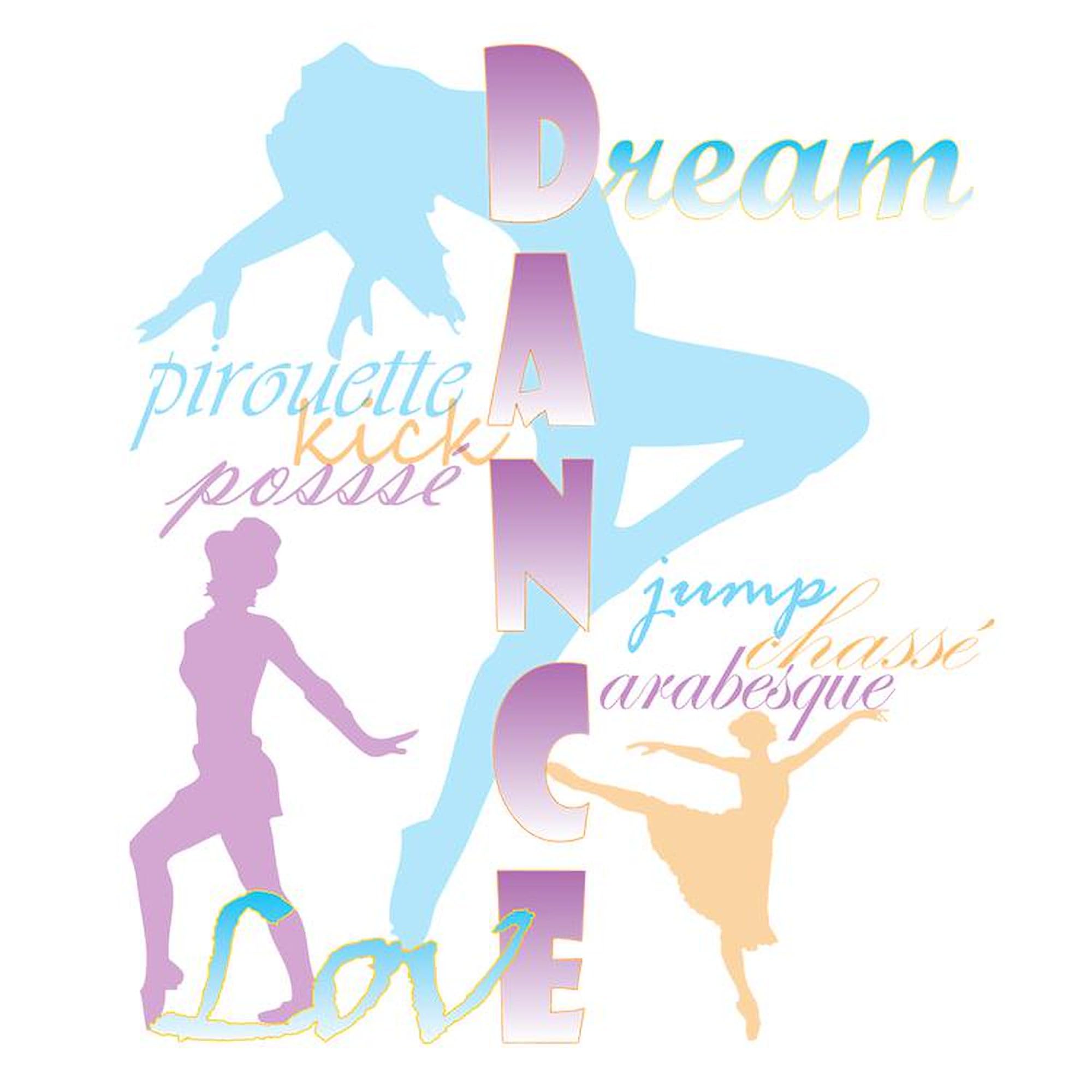 Dream Dance Love 3x3 Inch Square Car Magnet - Decorative Magnetic Bumper Sticker for Cars, Trucks & Vehicles - Perfect for Road Trips, Commuting & Expressing Your Style