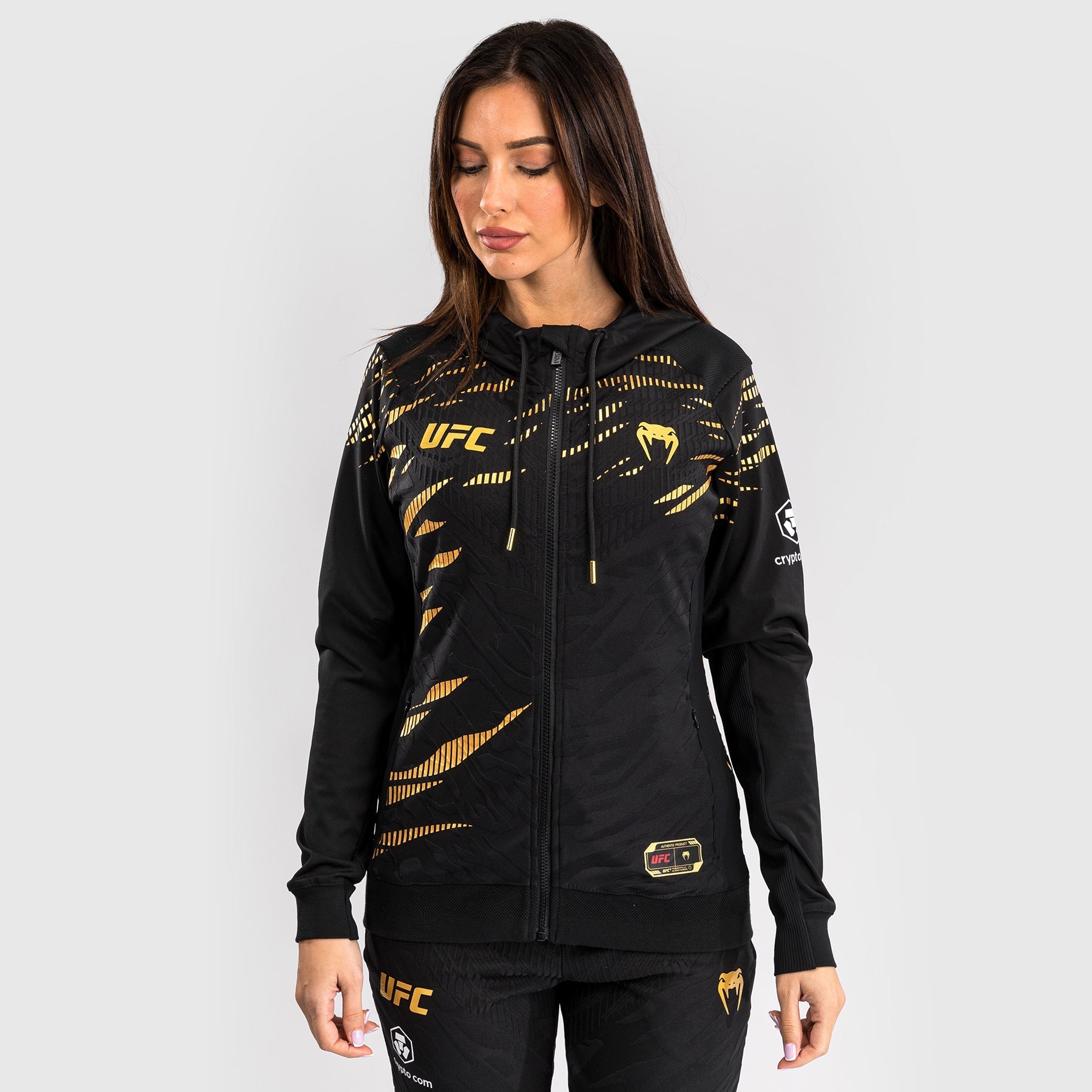 Venum UFC Fusion Authentic Women's Fight Night Walkout Hoodie - Champion Edition | MMA Training, Gym Workout & Casual Streetwear