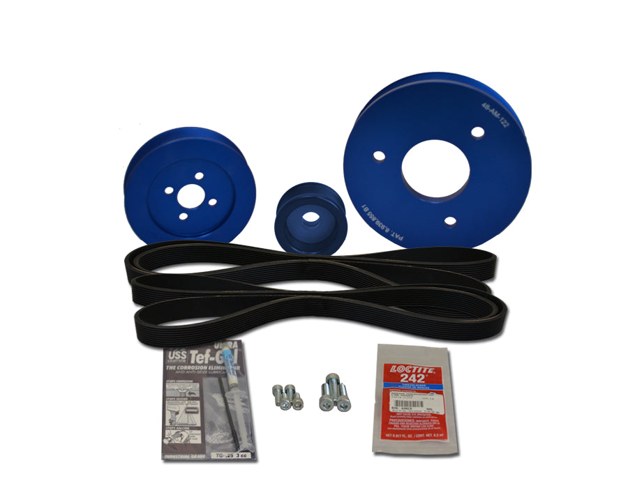 Yanmar Serpentine Pulley Kit 3HM35 F, 3HM F - Replacement Belt Drive Pulley for Yanmar 3HM Marine Diesel Engines - Perfect for Boat Engine Maintenance & Repairs