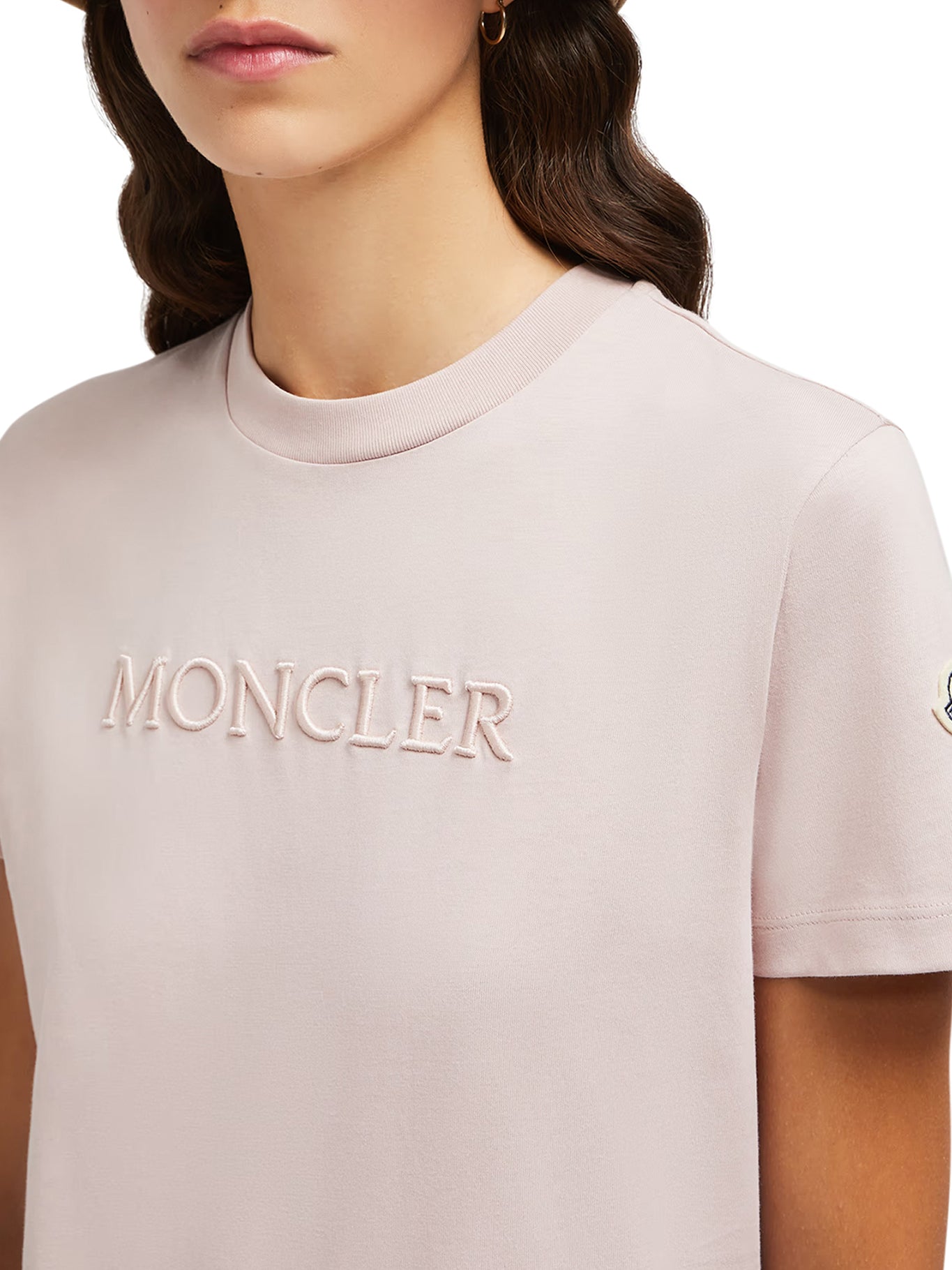 Embroidered Tonal Logo Cotton T-Shirt for Men & Women - Comfortable Casual Wear for Everyday Outfits