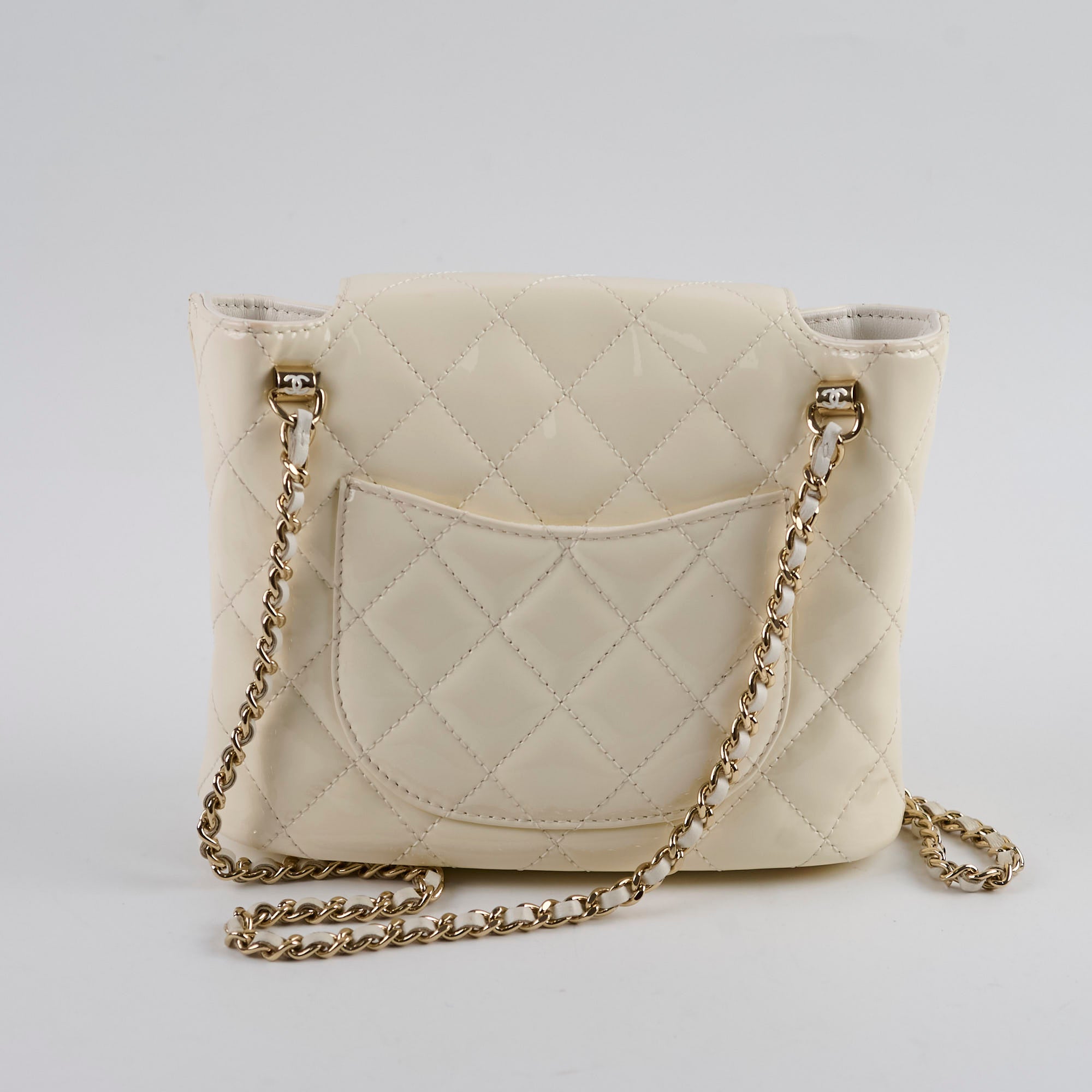 Chanel Mini Patent Leather Shoulder Bag - White Luxury Crossbody Purse for Women | Perfect for Parties, Dates & Everyday Use