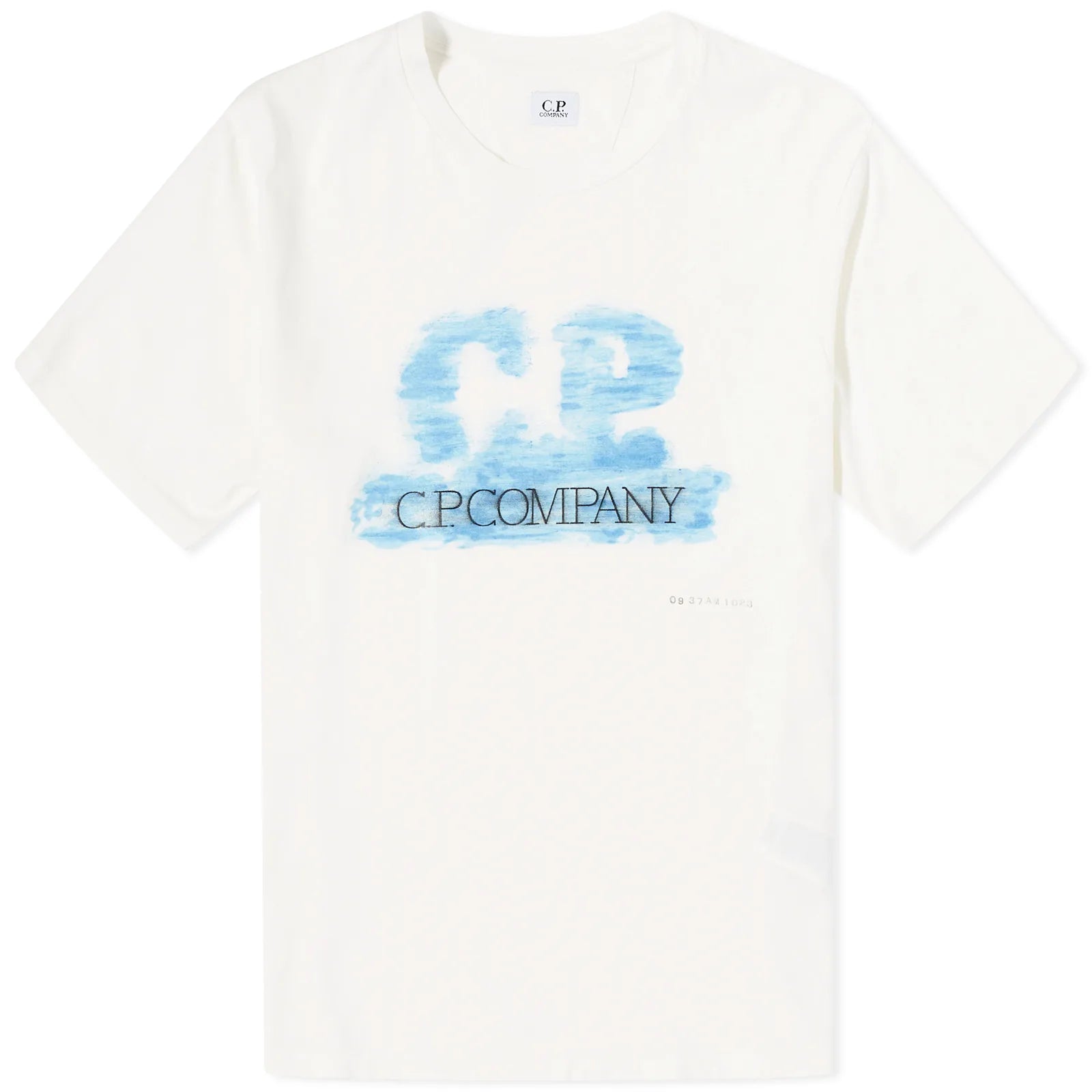 CP Company White Logo T-Shirt for Men | Casual Short Sleeve Cotton Tee | Perfect for Streetwear, Gym & Everyday Wear