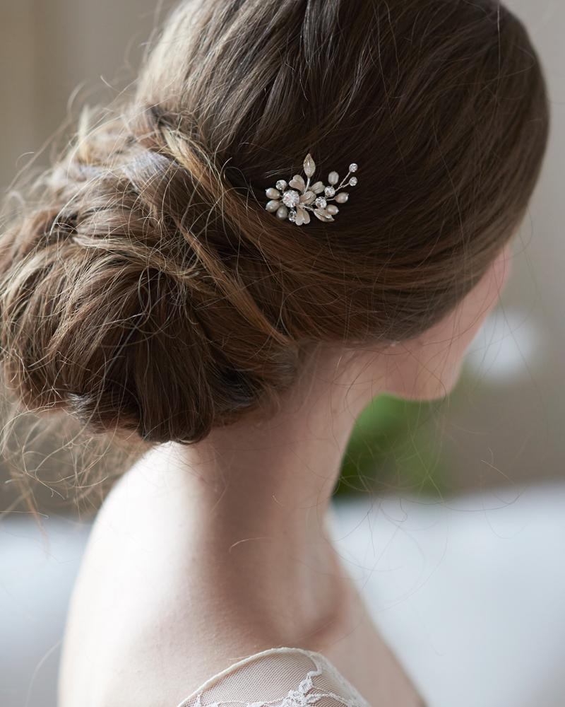 Elegant Freshwater Pearl & Crystal Hair Pins Set of 3 - Perfect for Weddings, Prom & Special Occasions
