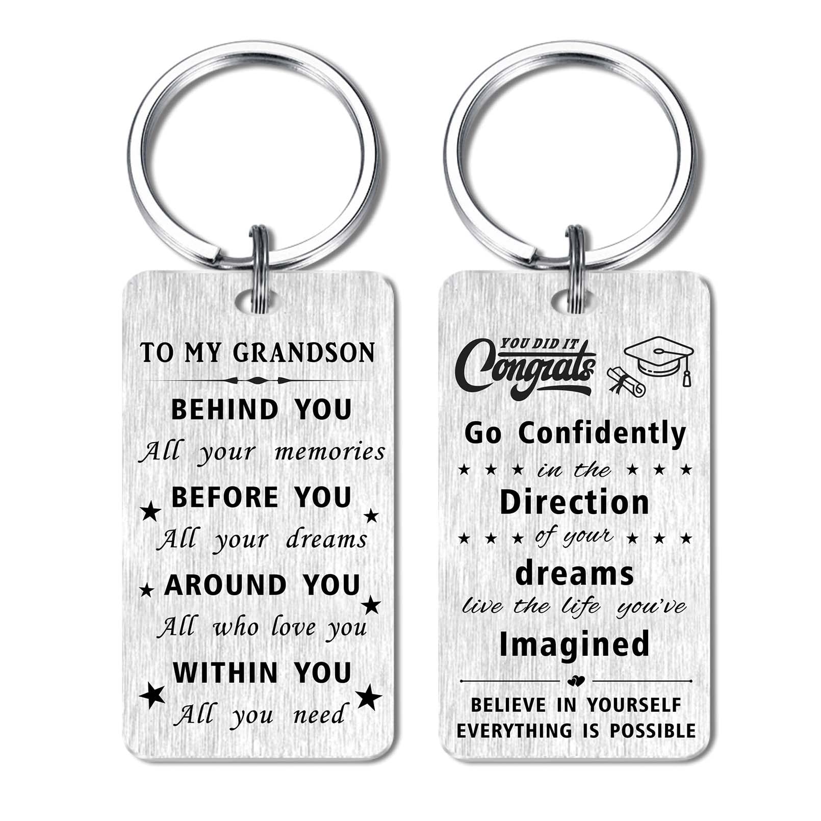 2025 Graduation Gifts - Personalized Class of 2025 Keychain with 'Behind You All Your Memories' Engraving - Perfect High School & College Graduation Present for Students, Friends & Family - Ideal for Commencement Ceremonies, Yearbook Signings & Alumni Reunions