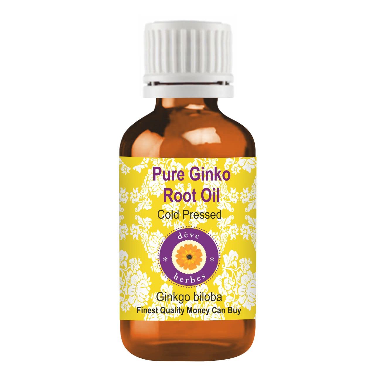Pure Ginkgo Biloba Root Oil - 10ml Cold Pressed, Natural Therapeutic Grade for Hair Growth & Skin Care - Perfect for Aromatherapy & Massage