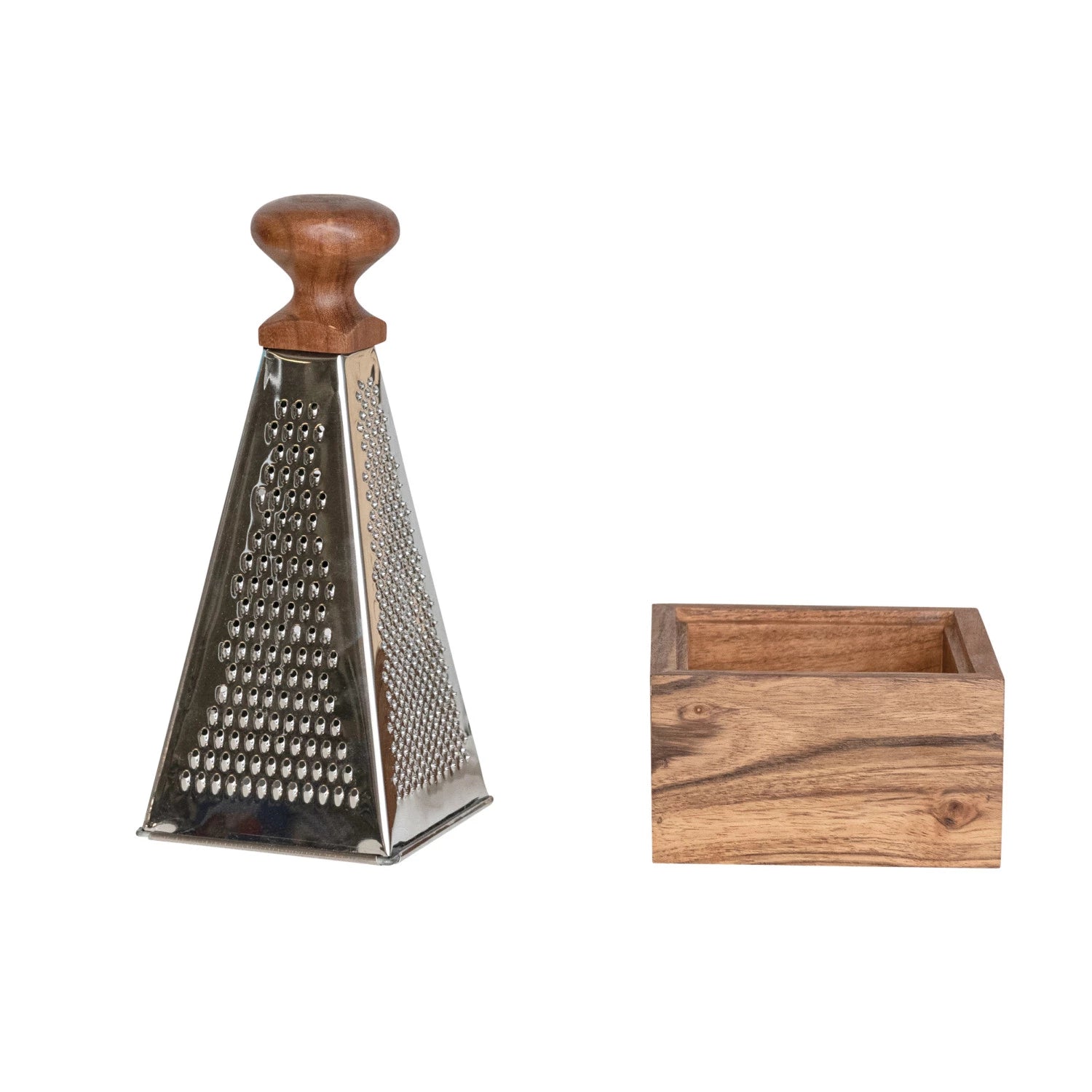 Premium Stainless Steel Grater - 4-Sided Multi-Function Kitchen Tool for Cheese, Vegetables & More - Perfect for Cooking, Baking & Food Prep