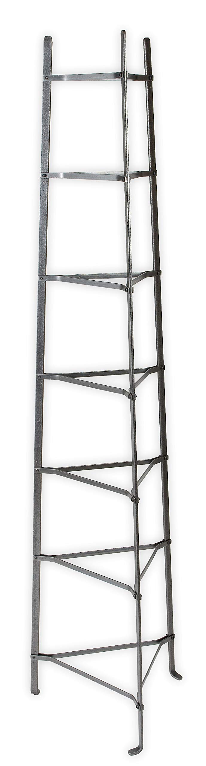 Enclume Handcrafted 7-Tier Gourmet Cookware Stand - Hammered Steel Kitchen Organizer (Unassembled) - Perfect for Storing Pots, Pans & Utensils in Restaurants & Home Kitchens