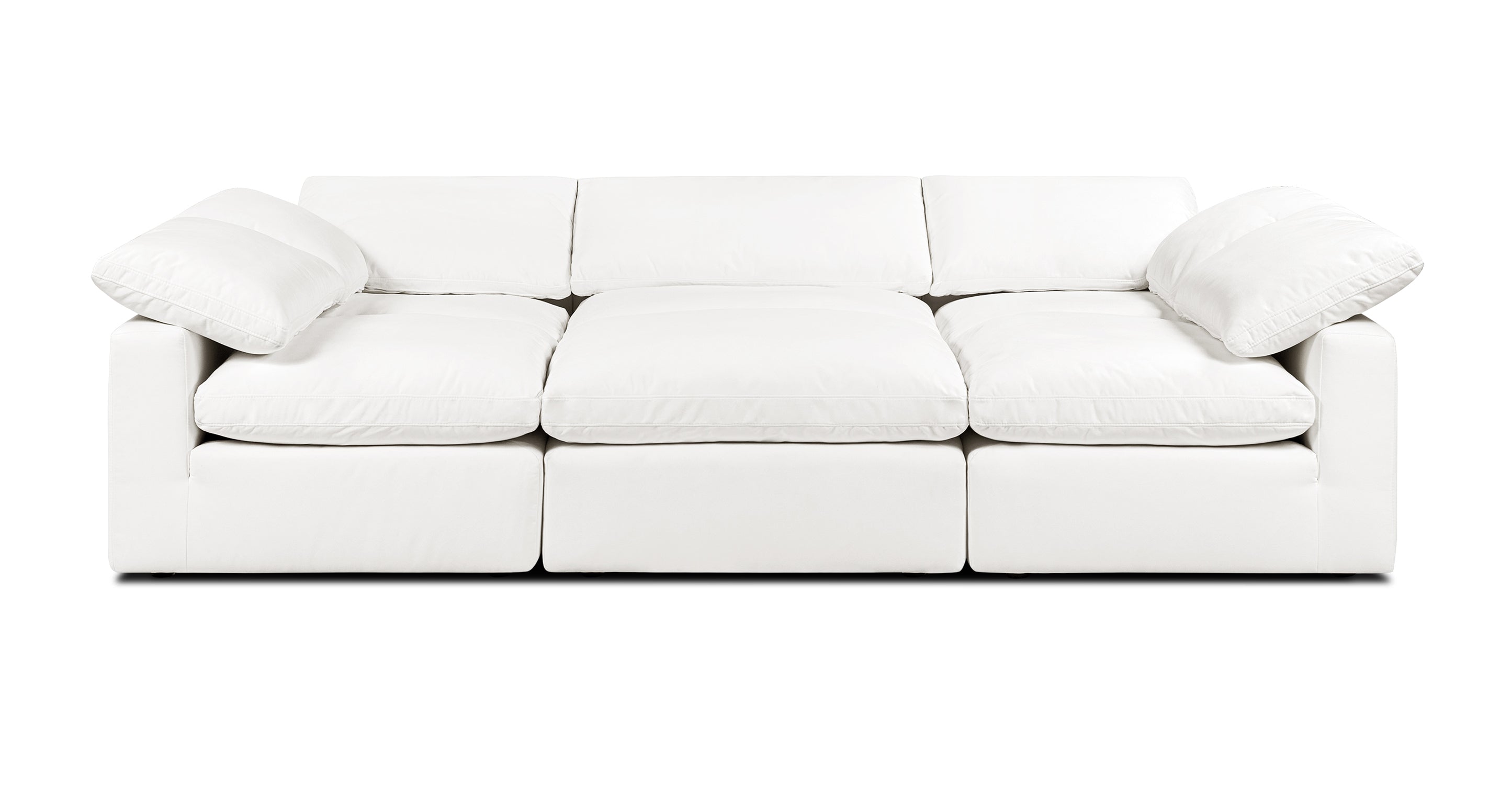 6-Seat Aspen Modular Sectional Sofa - Modern L-Shaped Pit Group with Reversible Chaise for Living Room, Family Room, or Basement