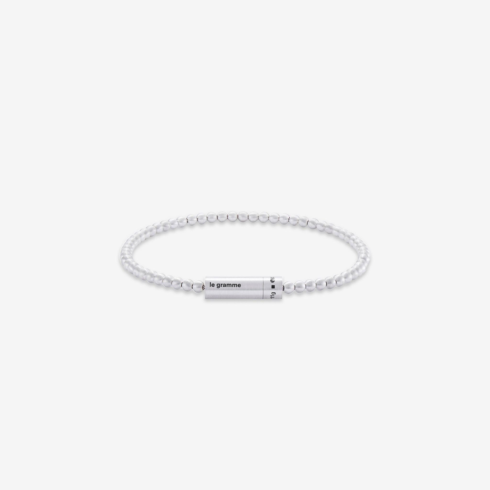 11g Brushed Sterling Silver Beads Bracelet for Women - Elegant Handmade Jewelry Gift for Birthday, Anniversary & Special Occasions