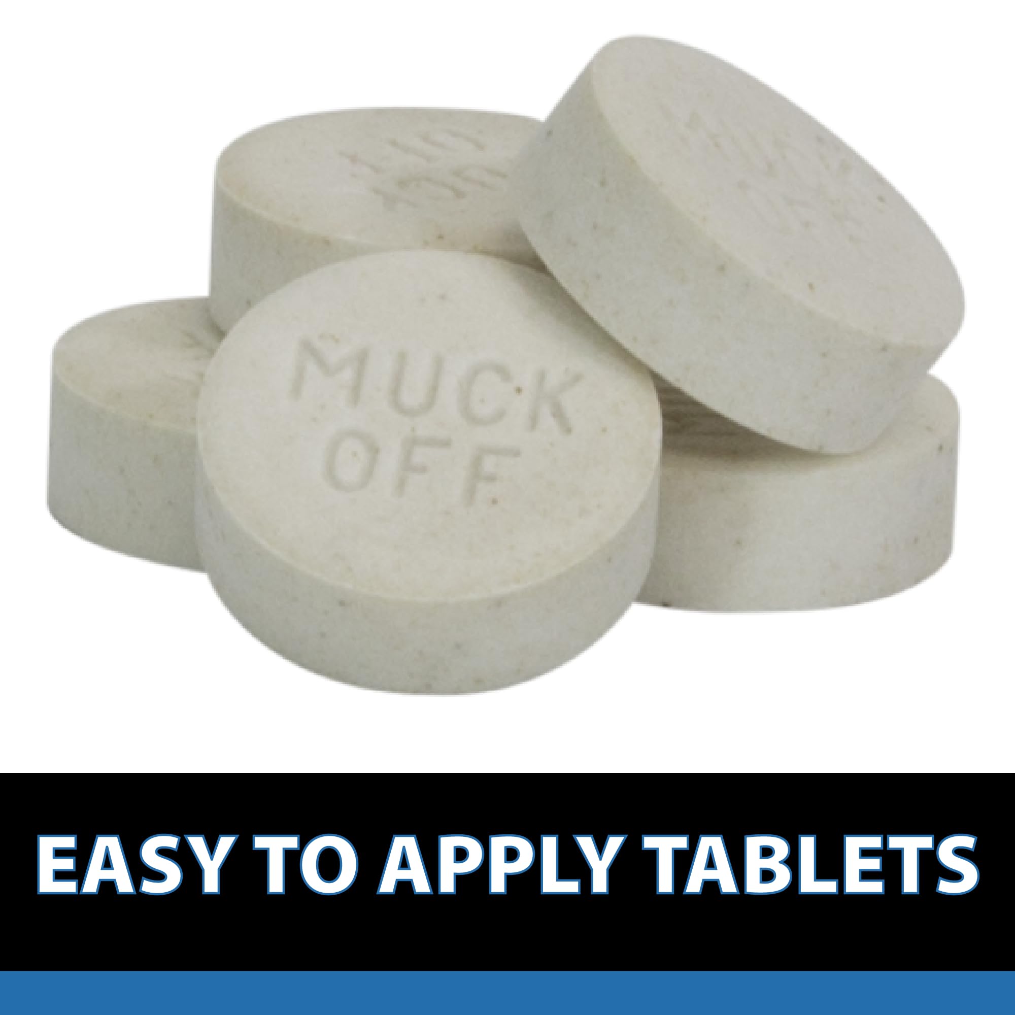 CrystalClear MuckOff Natural Pond Muck Treatment - 384 Tablets for Water Garden, Fountain & Bird Bath Sludge Removal | Safe for Fish, Aquatic Animals & Pets | Beneficial Bacteria & Enzyme Clarifier | Perfect for Backyard Ponds, Decorative Fountains & Wildlife Habitats