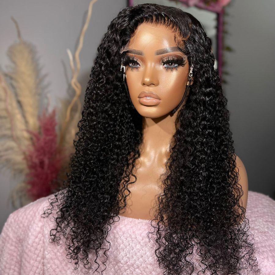 13X6 HD Lace Full Frontal Wig - Curly Human Hair Wig 250% Density | Natural Hairline & Breathable | Perfect for Daily Wear, Cosplay & Special Occasions | Fast UK Shipping