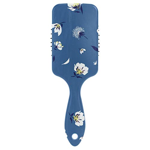 Floral Botanical Hair Brush - Detangling Paddle Brush for Women, Men & Kids - Stimulates Scalp & Promotes Hair Growth - Adds Shine - Perfect for Daily Hair Care & Styling at Home, Salon or Travel