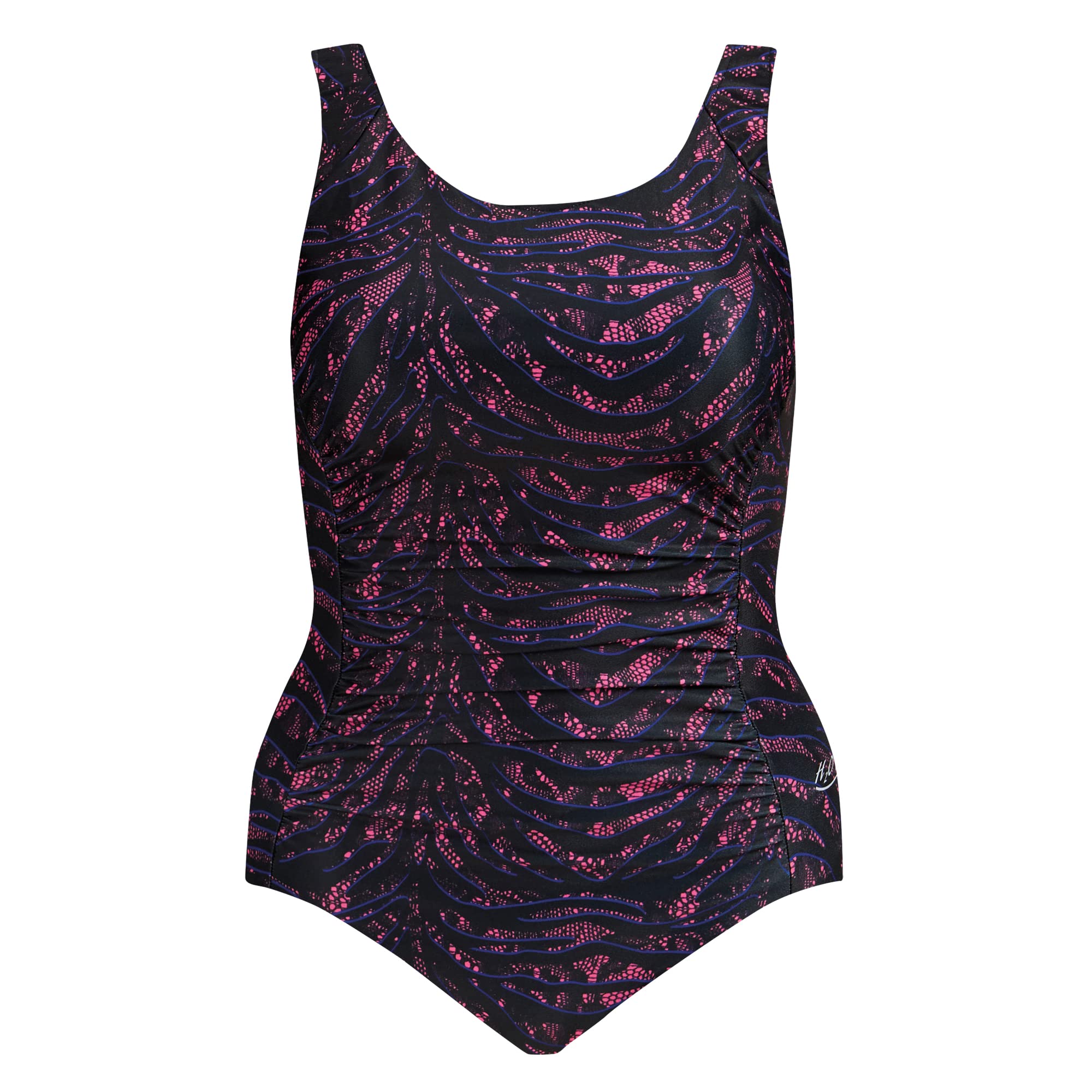 H2O Wear Ruched Front Support Tank - Tummy Control One-Piece Swimsuit for Women - Chlorine Resistant Swimwear - Perfect for Beach, Pool & Vacation