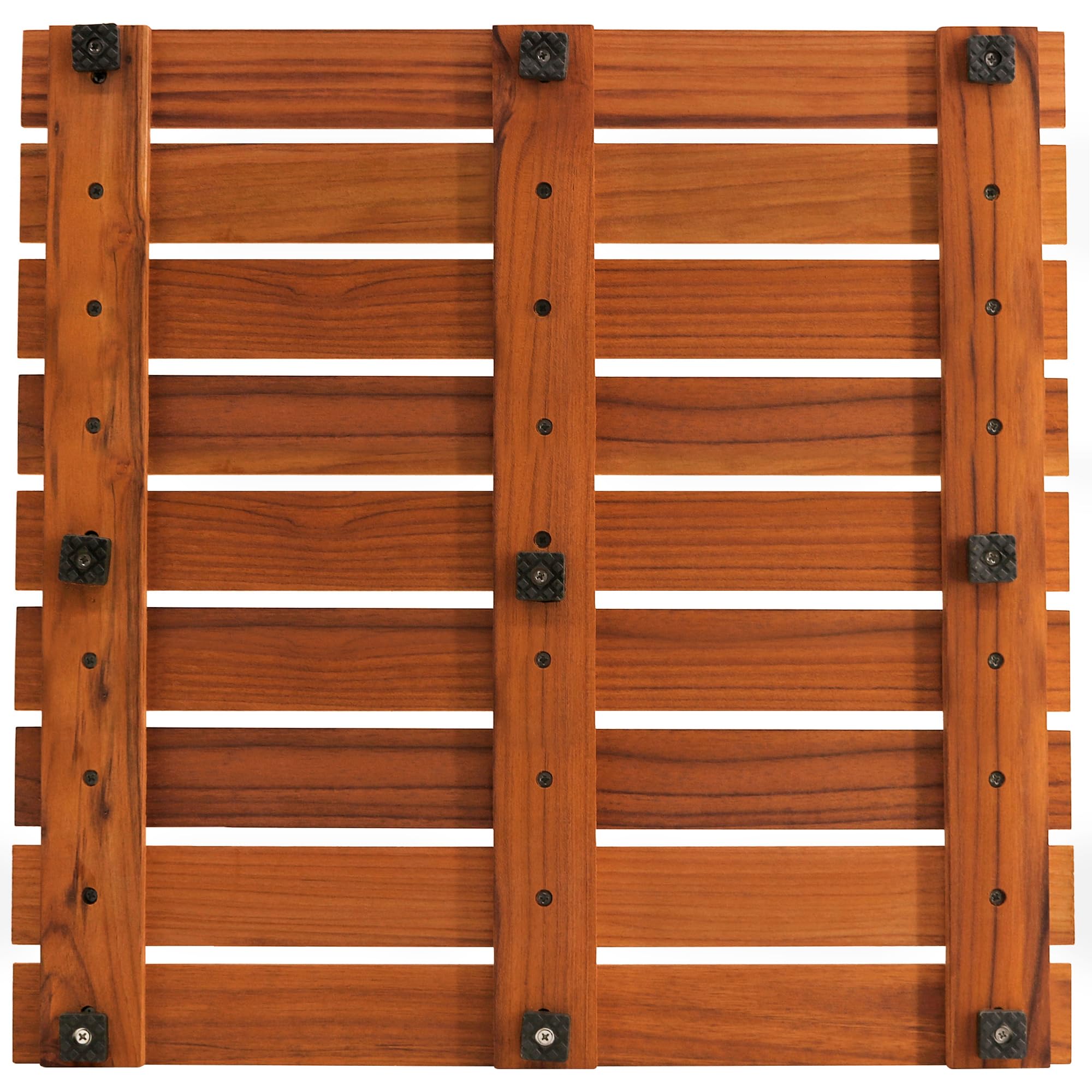 Premium Teak Shower Mat - Non-Slip Bath Mat for Bathtub & Spa - 20