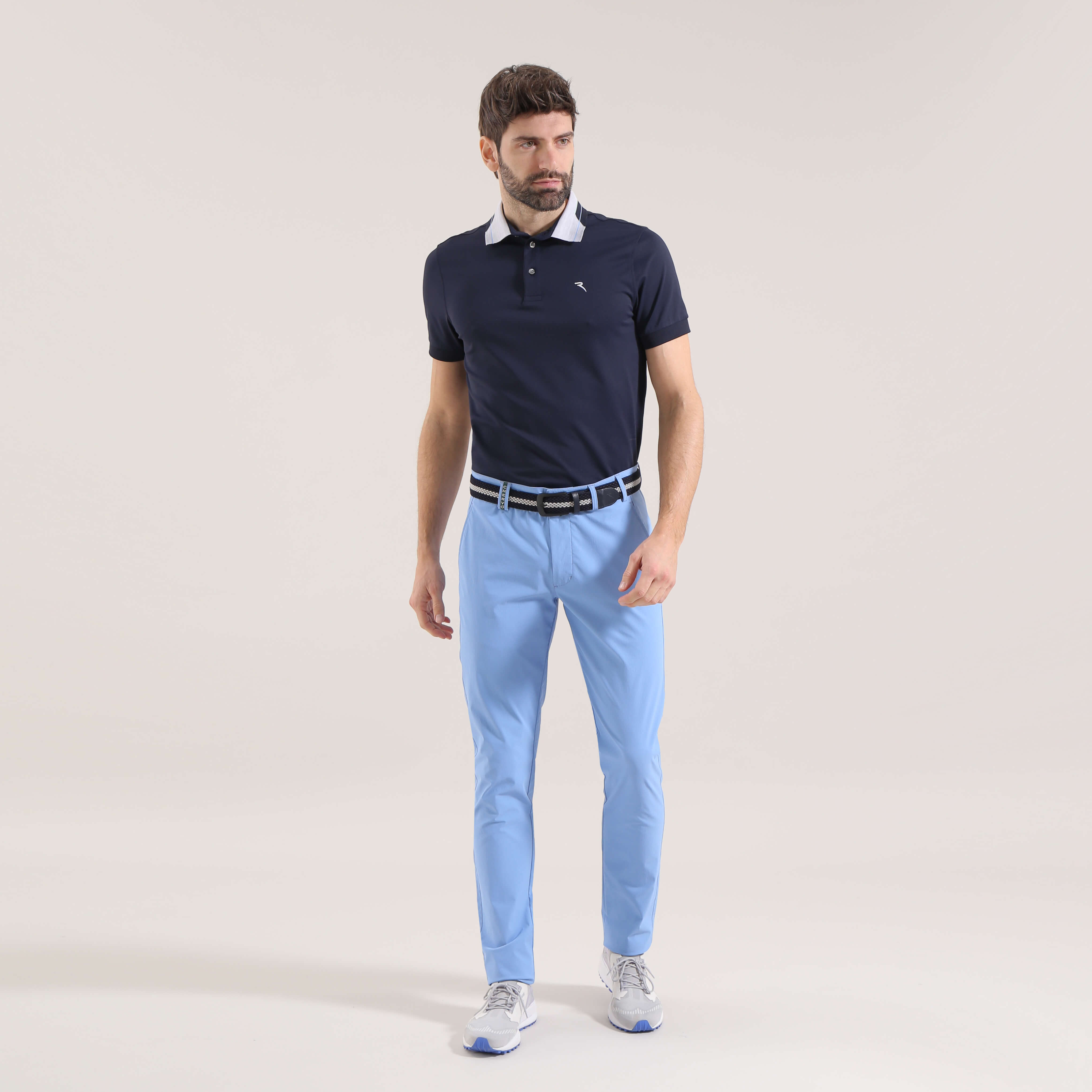 ADEMAS Men's DRY MATIC® Stretch Pique Polo Shirt - Moisture Wicking, Breathable, Quick Dry - Final Sale - Perfect for Golf, Business Casual & Outdoor Activities