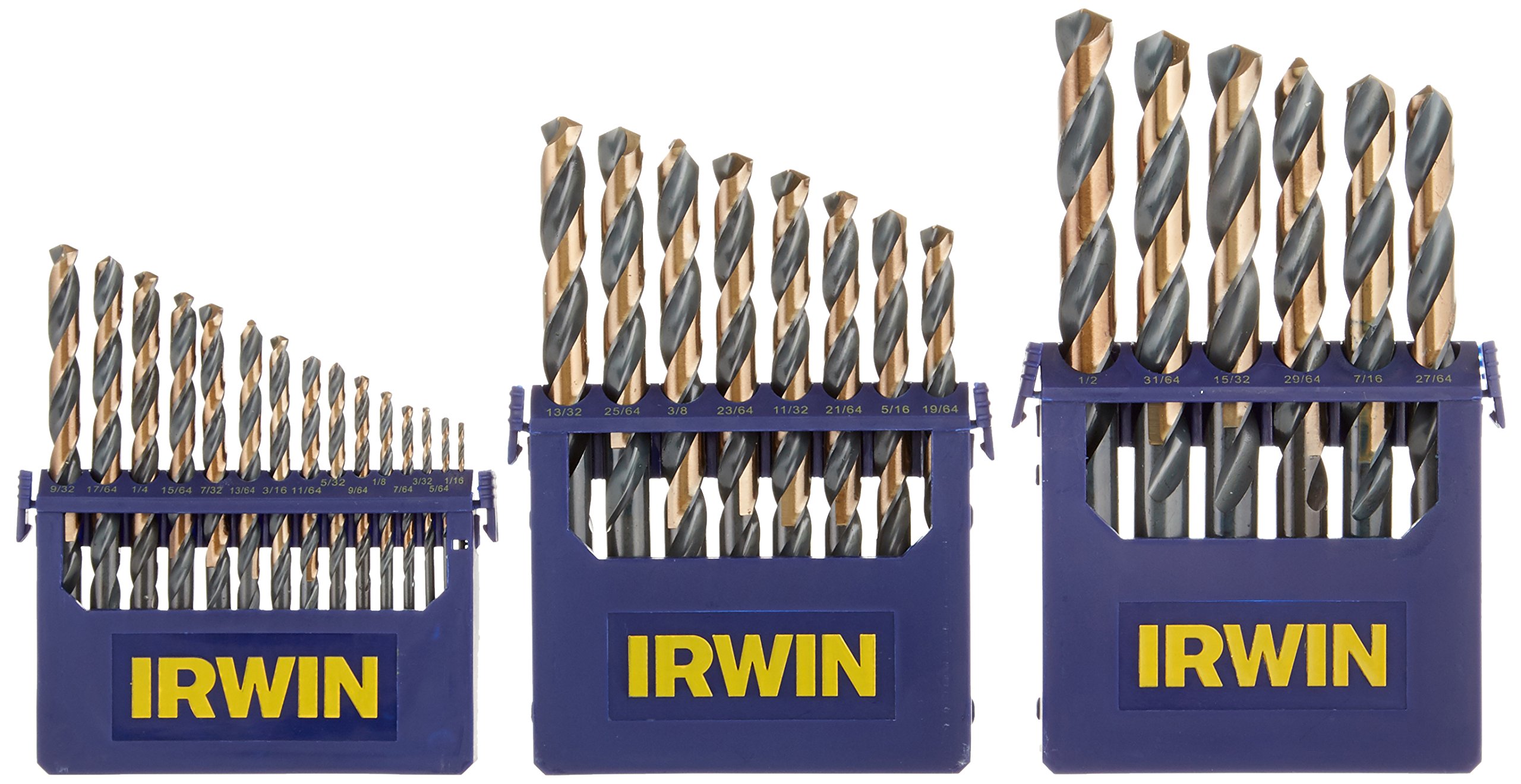 IRWIN 29-Piece High-Speed Steel Drill Bit Set (3018005) - Perfect for Woodworking, Metal Drilling & DIY Home Projects