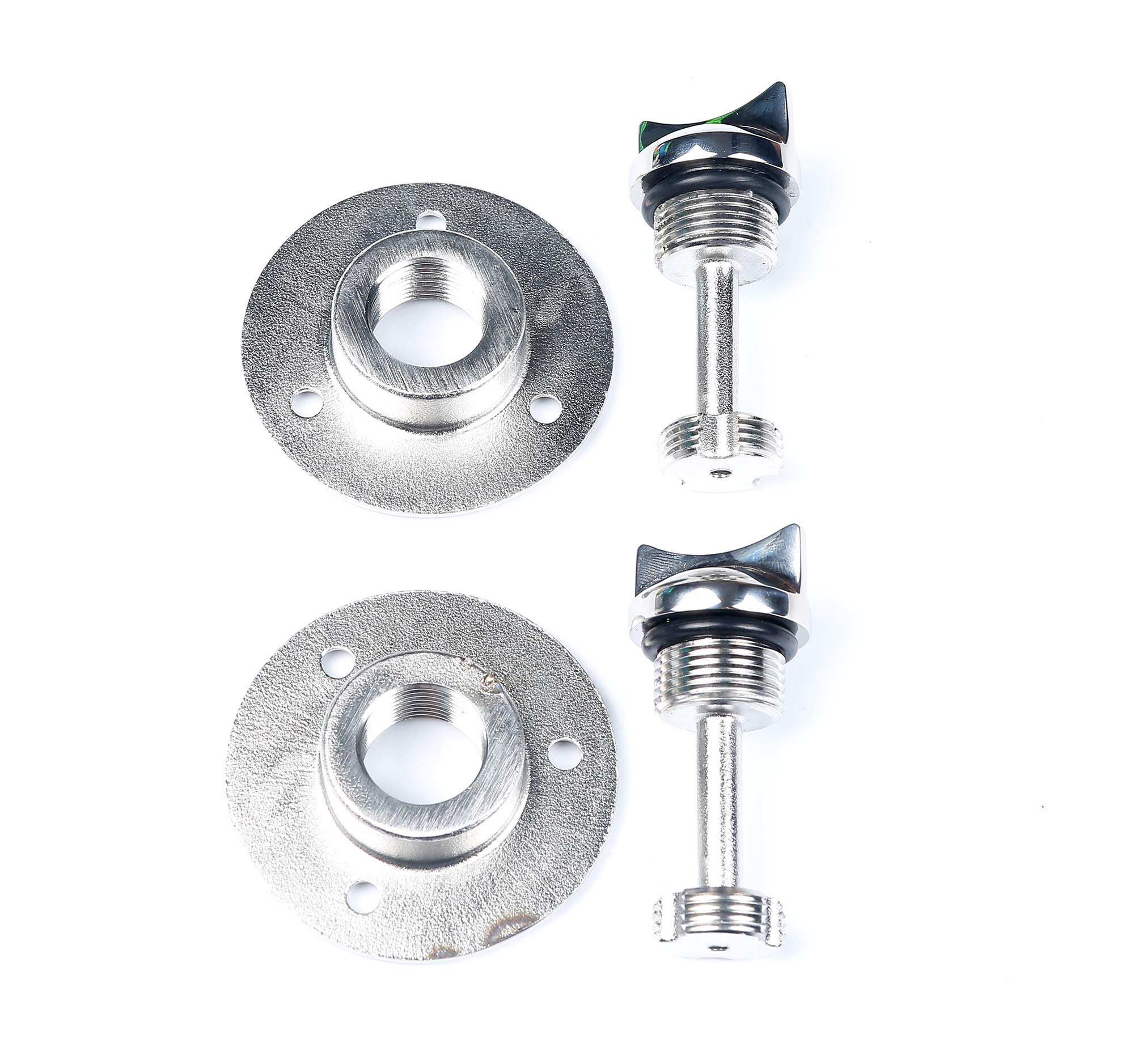 MXEOL Marine Stainless Steel Boat Garboard Drain Plug Kit with Screws - Corrosion-Resistant Bilge Drain Plug for Boats, Yachts & Watercraft - Perfect for Marine Maintenance & Emergency Repairs