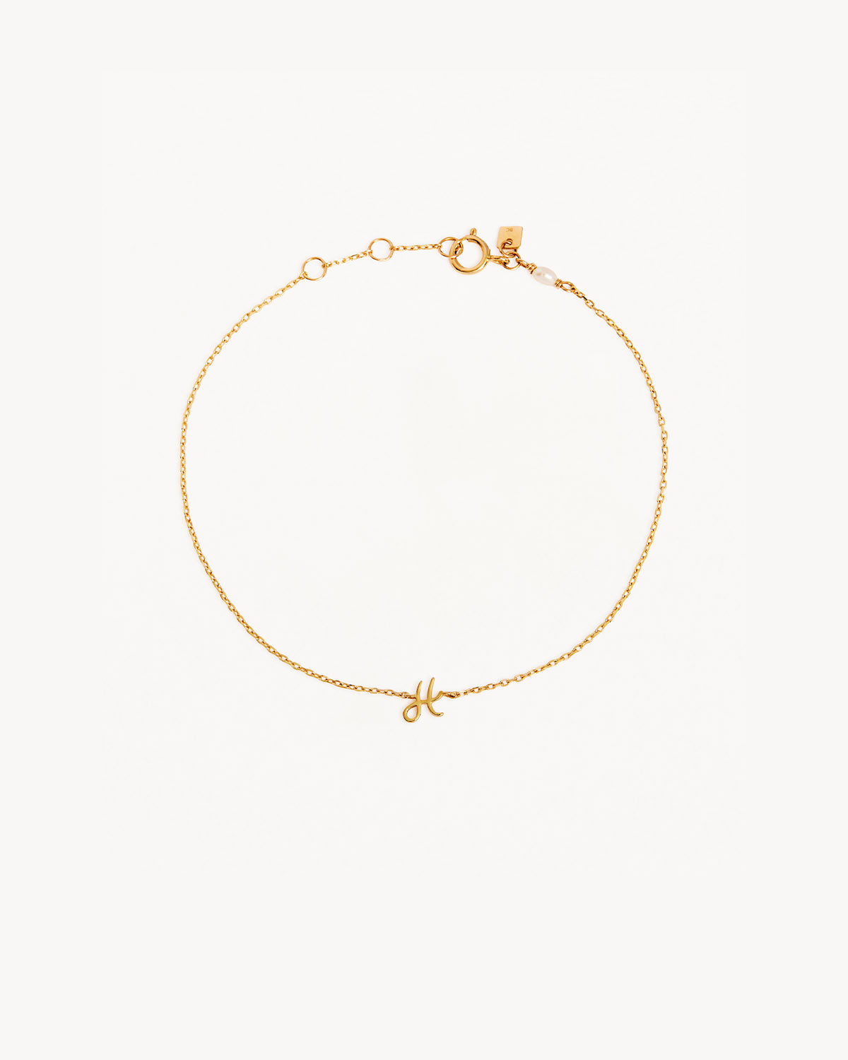14K Solid Gold Love Letter Bracelet - Dainty & Elegant Jewelry for Women, Perfect Gift for Anniversary, Valentine's Day & Special Occasions