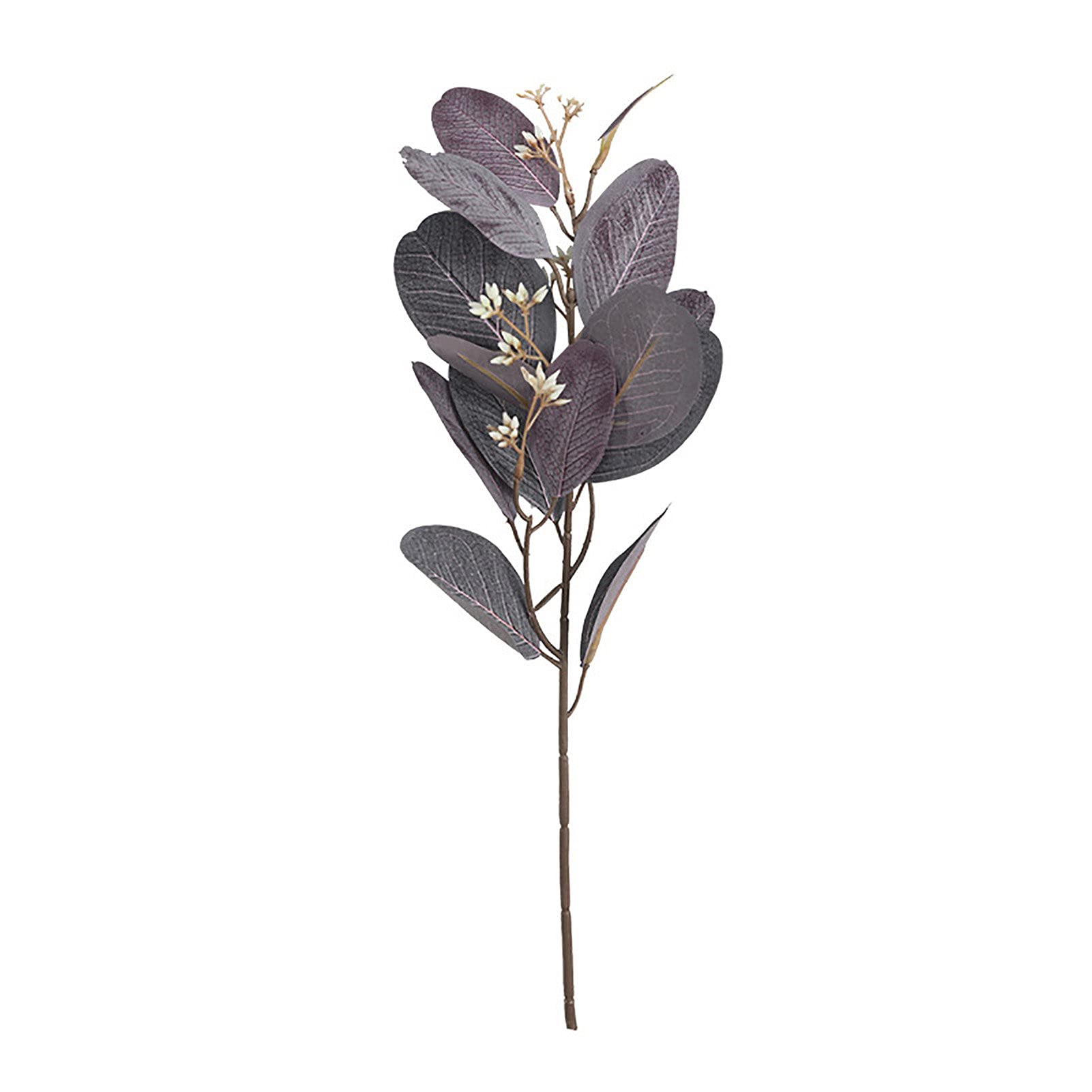 Hislave Artificial Silk Eucalyptus Flower - Vivid Purple Faux Plant for Home Decor, Office, Wedding & Party Arrangements