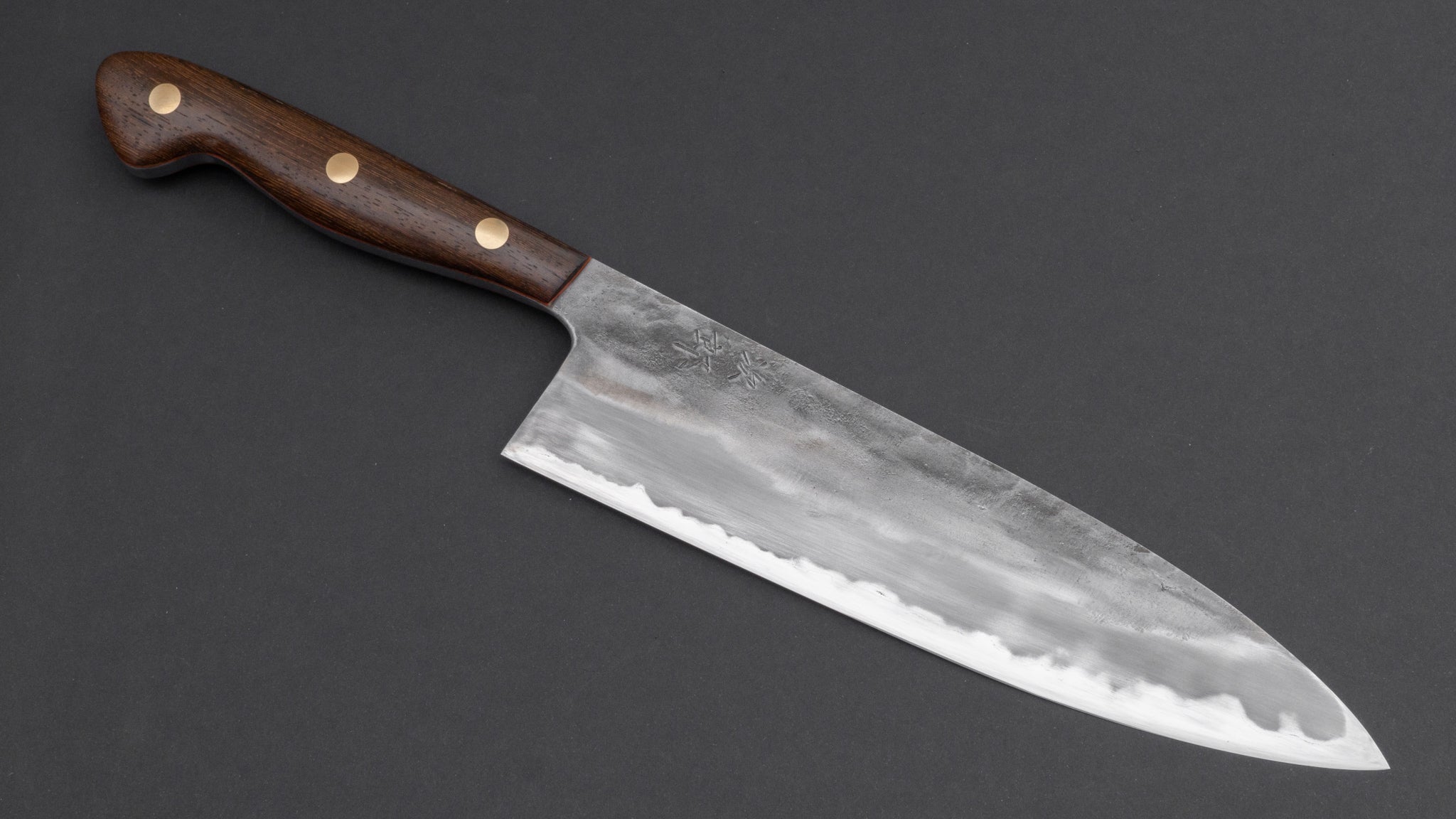 Premium Jiro Tsuchime Yo Gyuto 210mm Japanese Chef Knife with Tagayasan Handle - Perfect for Sushi, Meat Slicing & Professional Kitchen Use