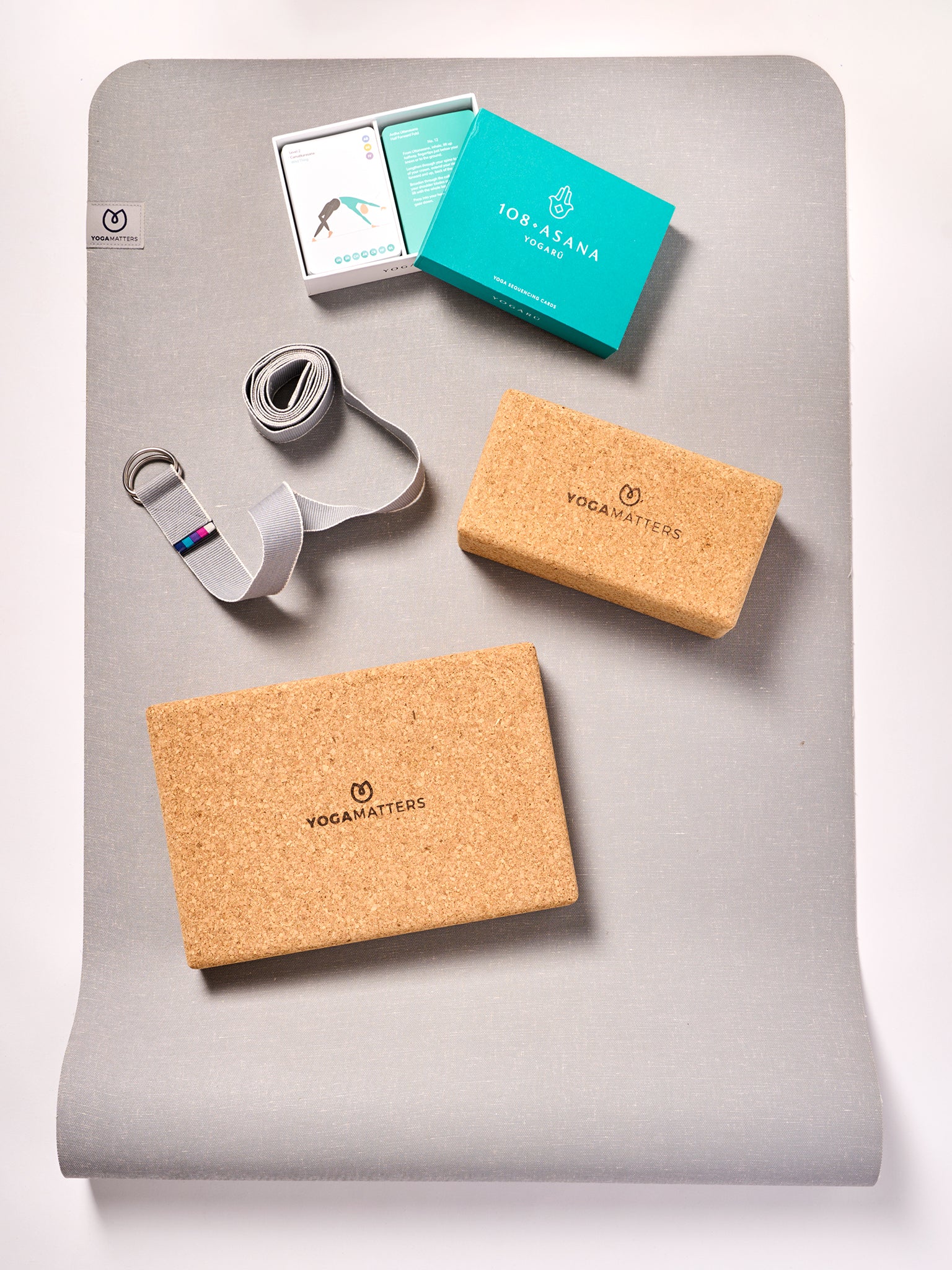 Eco-Friendly Yoga Kit for Beginners - Non-Slip Mat, Blocks & Strap - Perfect for Home, Studio & Travel Yoga Practice