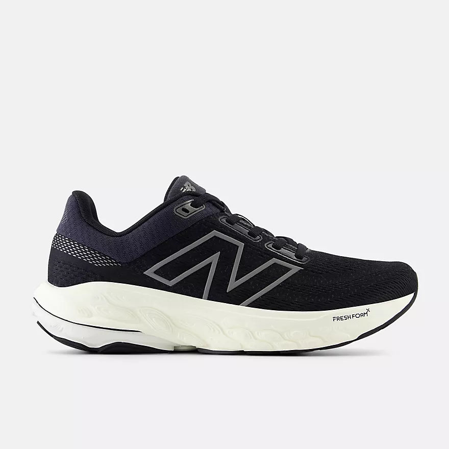 New Balance Women's Fresh Foam X 860v14 Running Shoes - D Width, Black/Phantom/Angora - Stability & Cushion for Long Distance Running, Jogging, and Workouts
