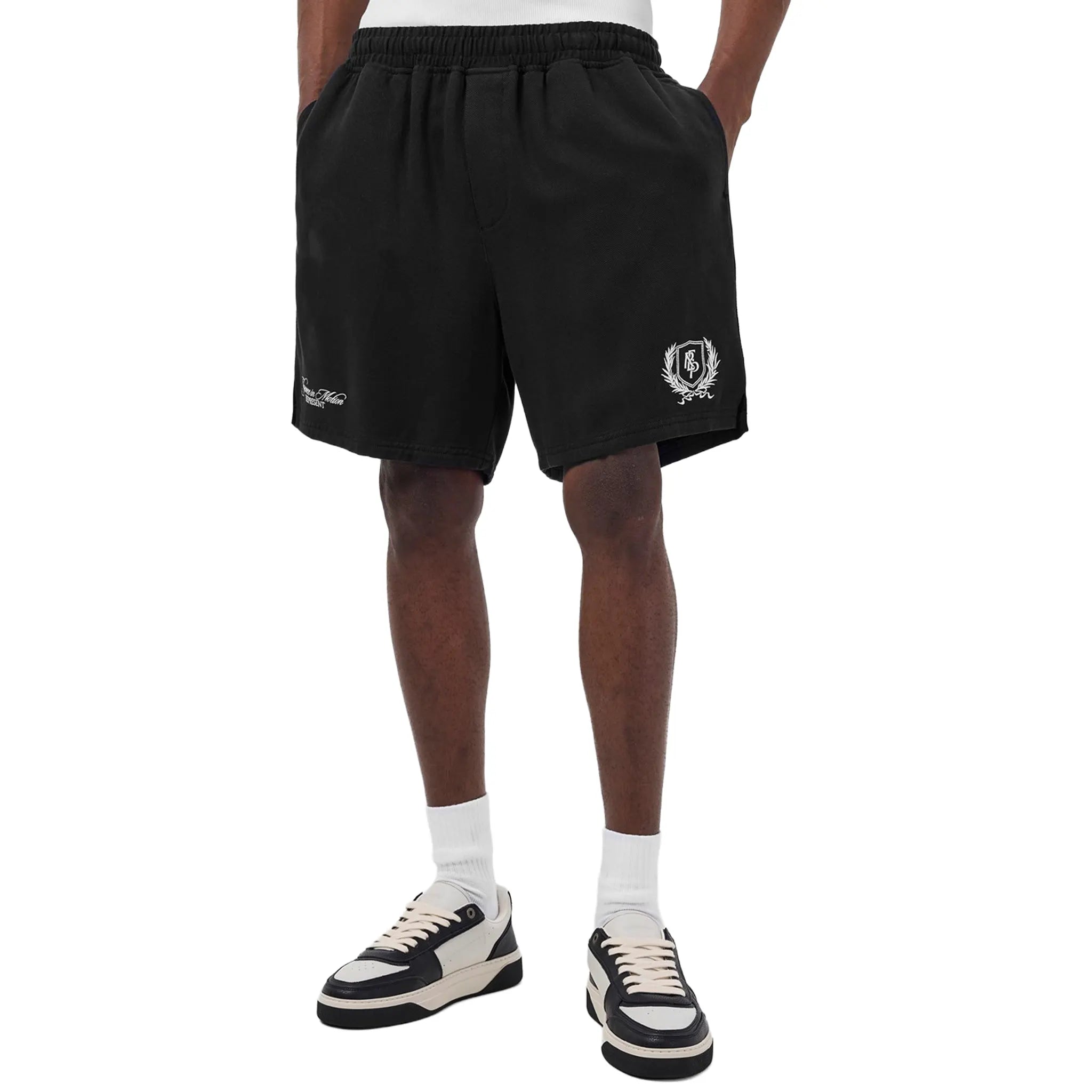 Represent Owner Club Black Shorts - Men's Casual Athletic Shorts for Gym, Running & Lounge Wear | High-Quality Comfort & Style