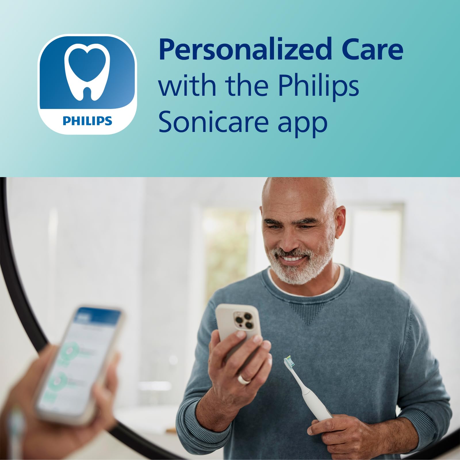Philips Sonicare DiamondClean Smart 9300 Electric Toothbrush - Sonic Toothbrush with Bluetooth App, Pressure Sensor & Smart Brush Head Detection, 4 Modes & 3 Intensity Levels (White, HX9903/05) for Professional Dental Care & Teeth Whitening at Home