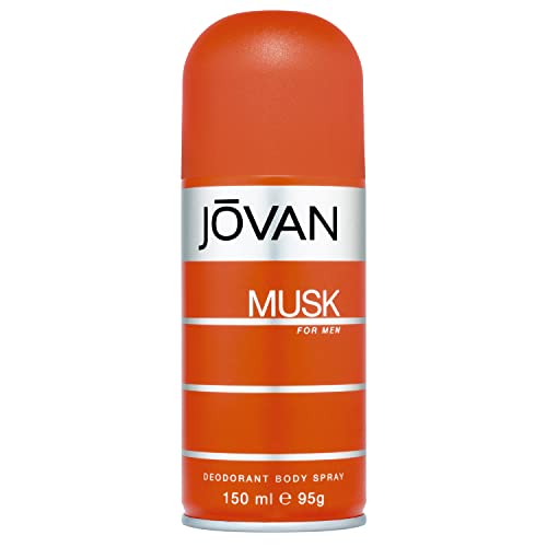 Jovan Musk Body Spray for Men - 5.07 oz (150ml) | Long-Lasting Fragrance, Fresh & Masculine Scent | Perfect for Daily Use, Gym, Work & Special Occasions
