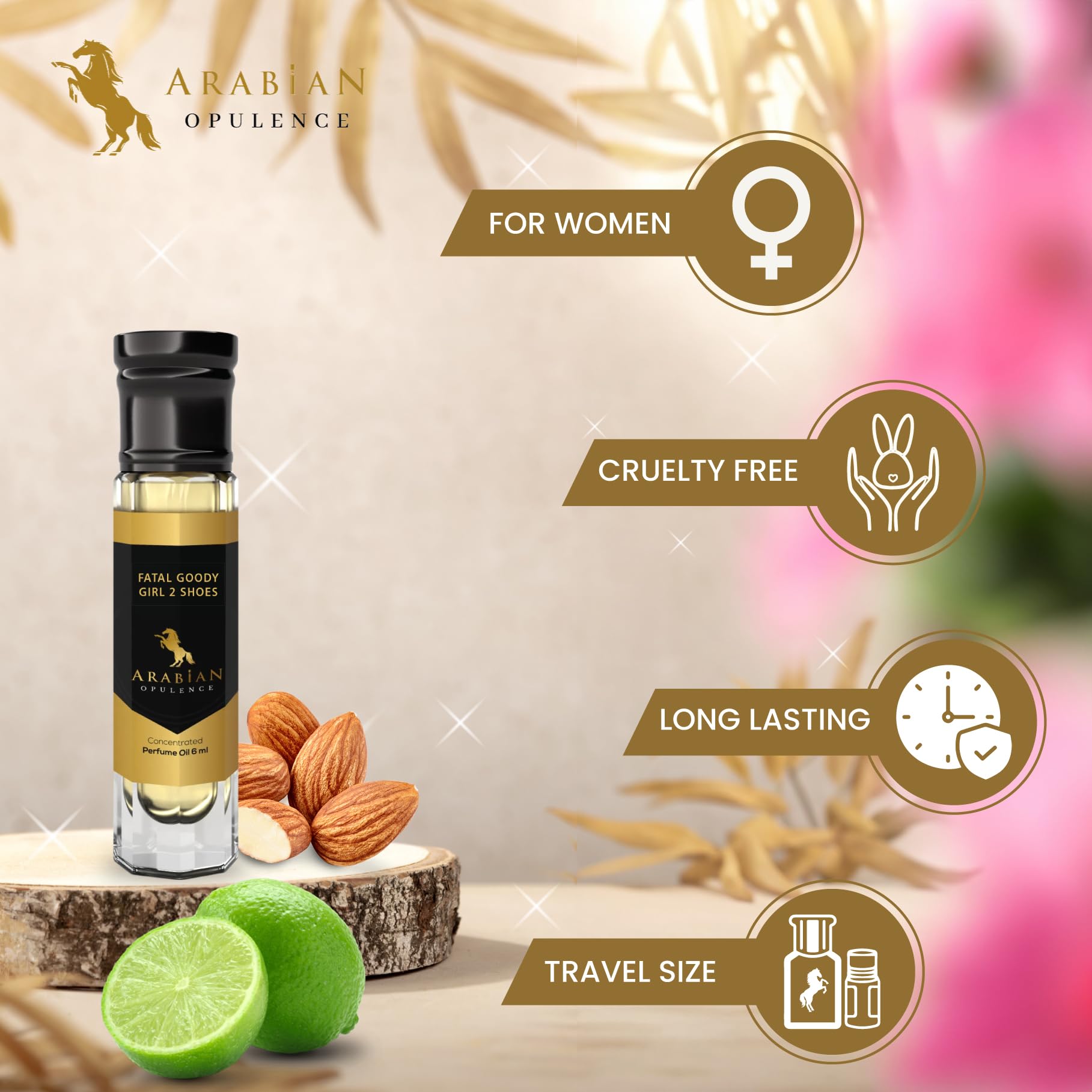 Arabian Opulence FR138 FATAL GOODY GIRL 2 Roll-On Perfume Oil for Women - Long Lasting Concentrated Fragrance Body Oil, Travel Size Alcohol-Free Perfume (6ml) - Perfect for Daily Wear, Date Nights & Gifts