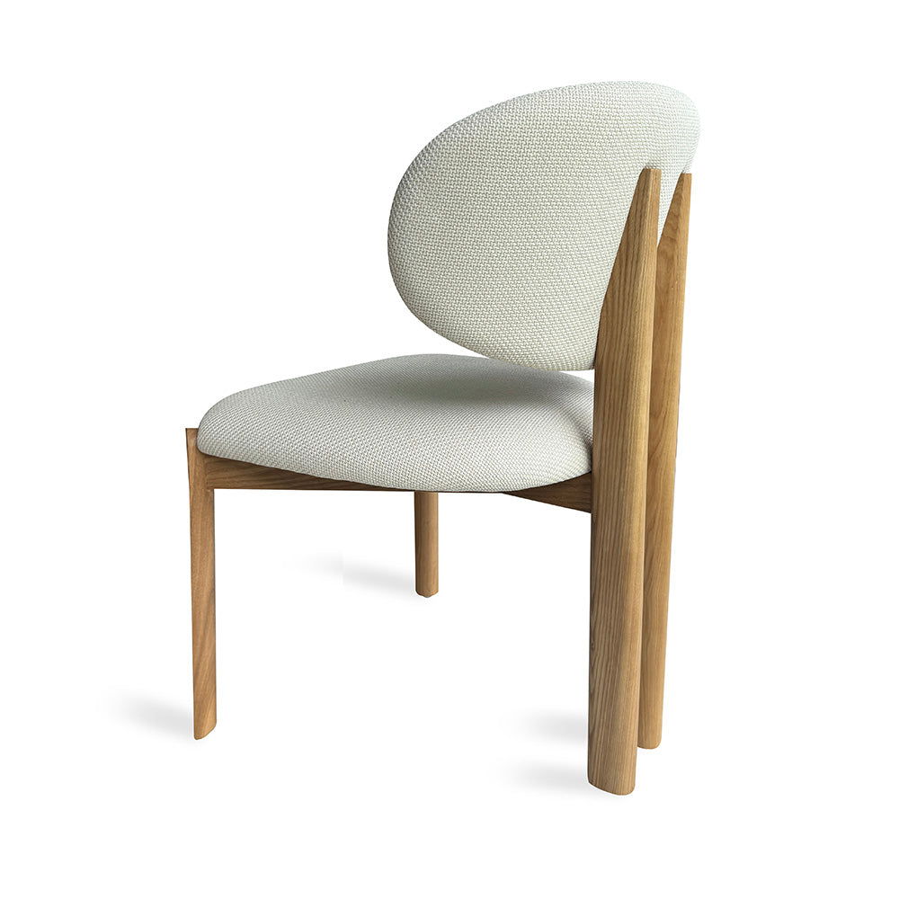 BERLY Dining Chair - Modern Oat & Natural Wooden Chair for Kitchen, Dining Room, or Home Office - Comfortable & Stylish Seating Solution