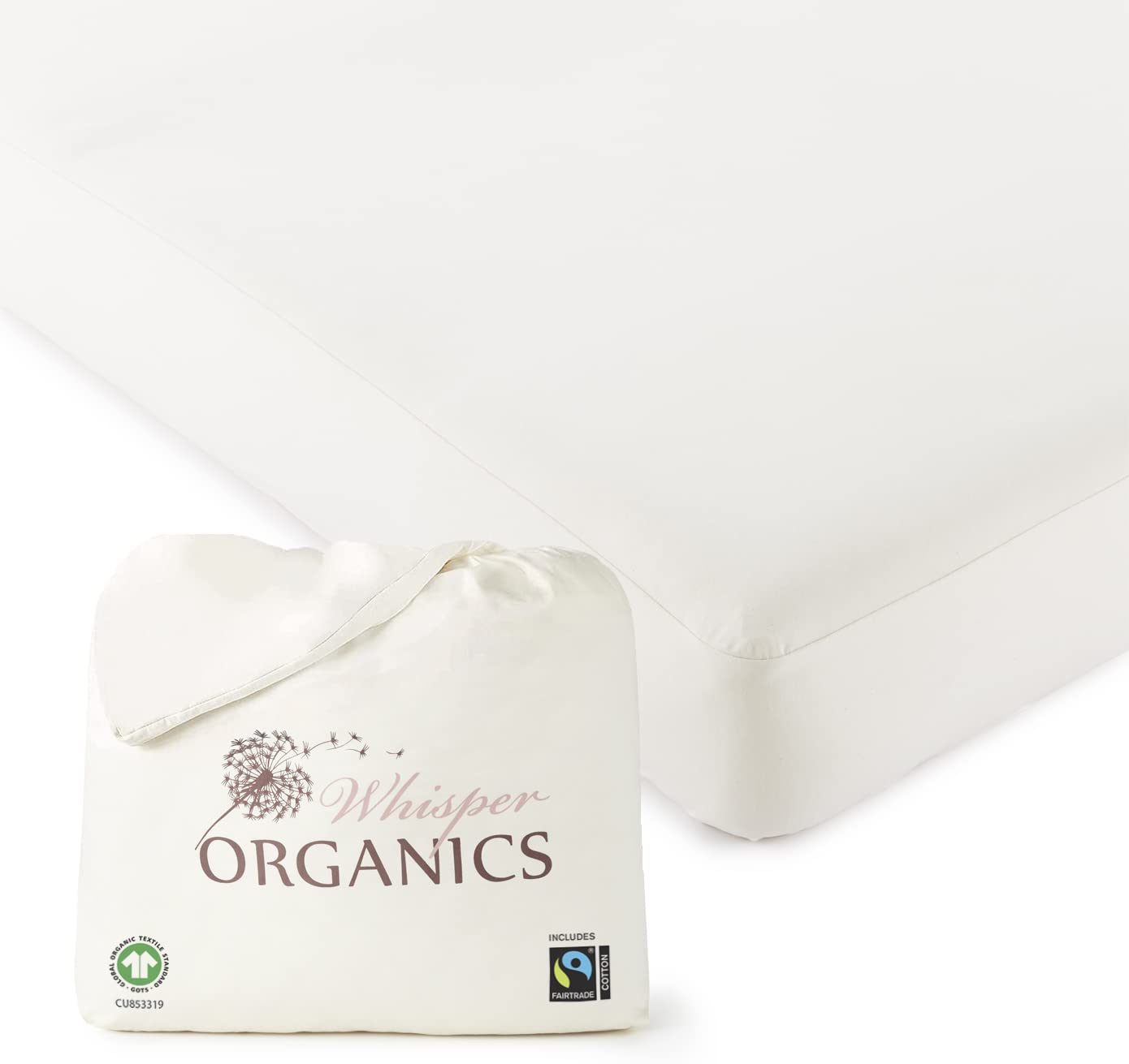Organic Waterproof Mattress Protector Twin Size - 100% Waterproof Mattress Pad with Quiet & Breathable Triple Layer Protection - Fairtrade & GOTS Certified Durable Machine Washable Design (Twin) | Perfect for Kids' Beds, Guest Rooms & Allergy Protection