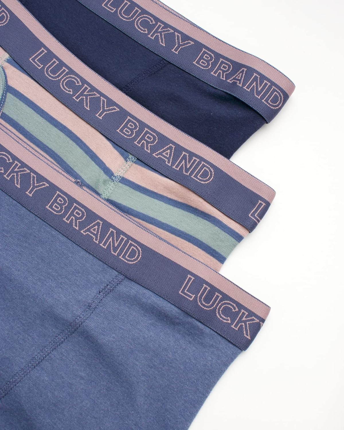 Lucky Brand Men's Boxer Briefs 3-Pack - Classic Cotton Underwear with Functional Fly for Everyday Comfort - Breathable & Soft Boxer Briefs for Men (S-XXL) - Perfect for Workout, Lounge & Daily Wear