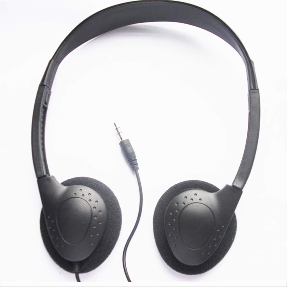 100 Pack Bulk Disposable Classroom Headphones for Kids - Affordable School Headphones with 3.5mm Jack - Perfect for Classrooms, Libraries, Computer Labs, Testing Centers & Distance Learning